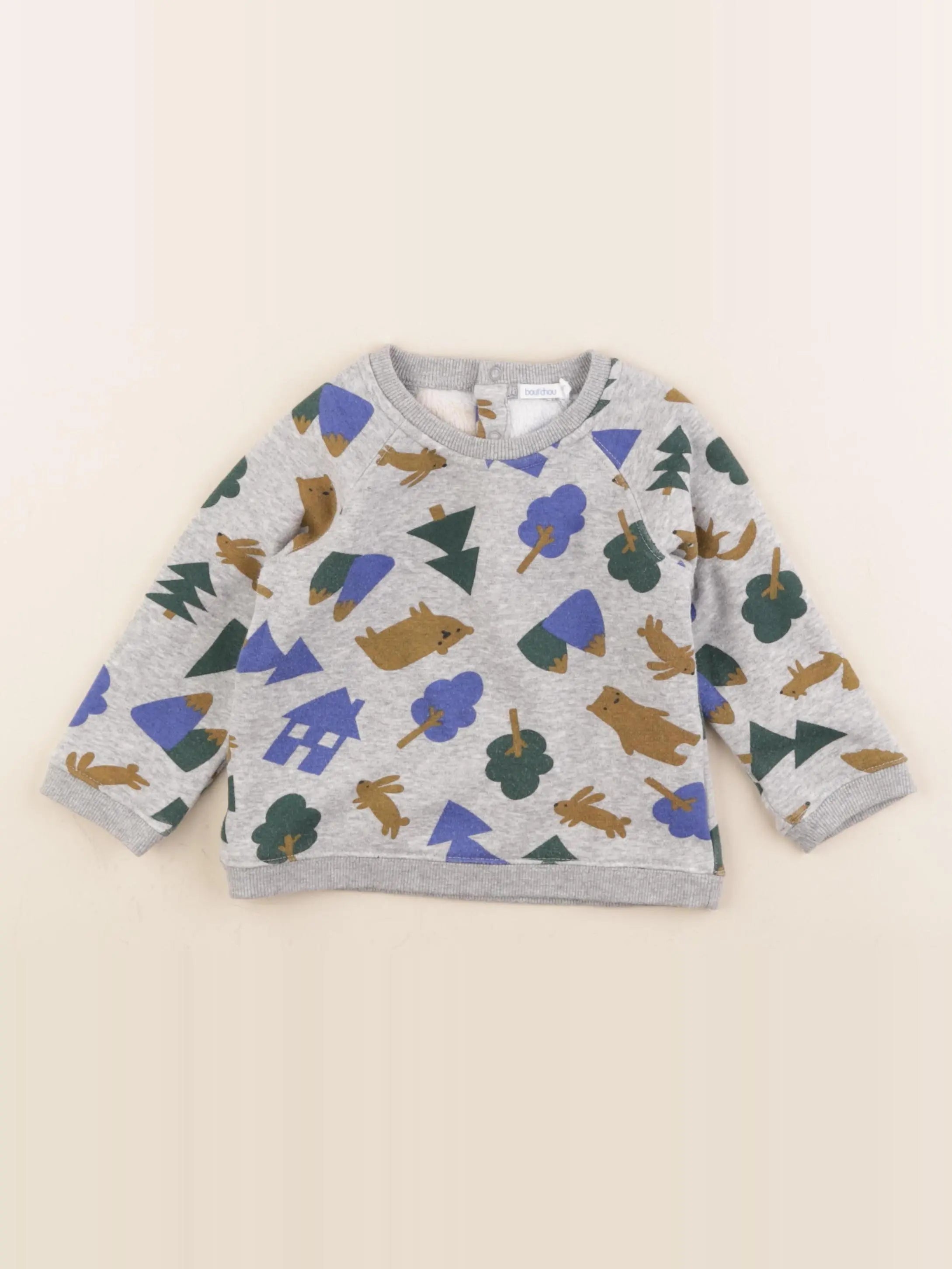 Boutchou - sweat gris - 18 mois