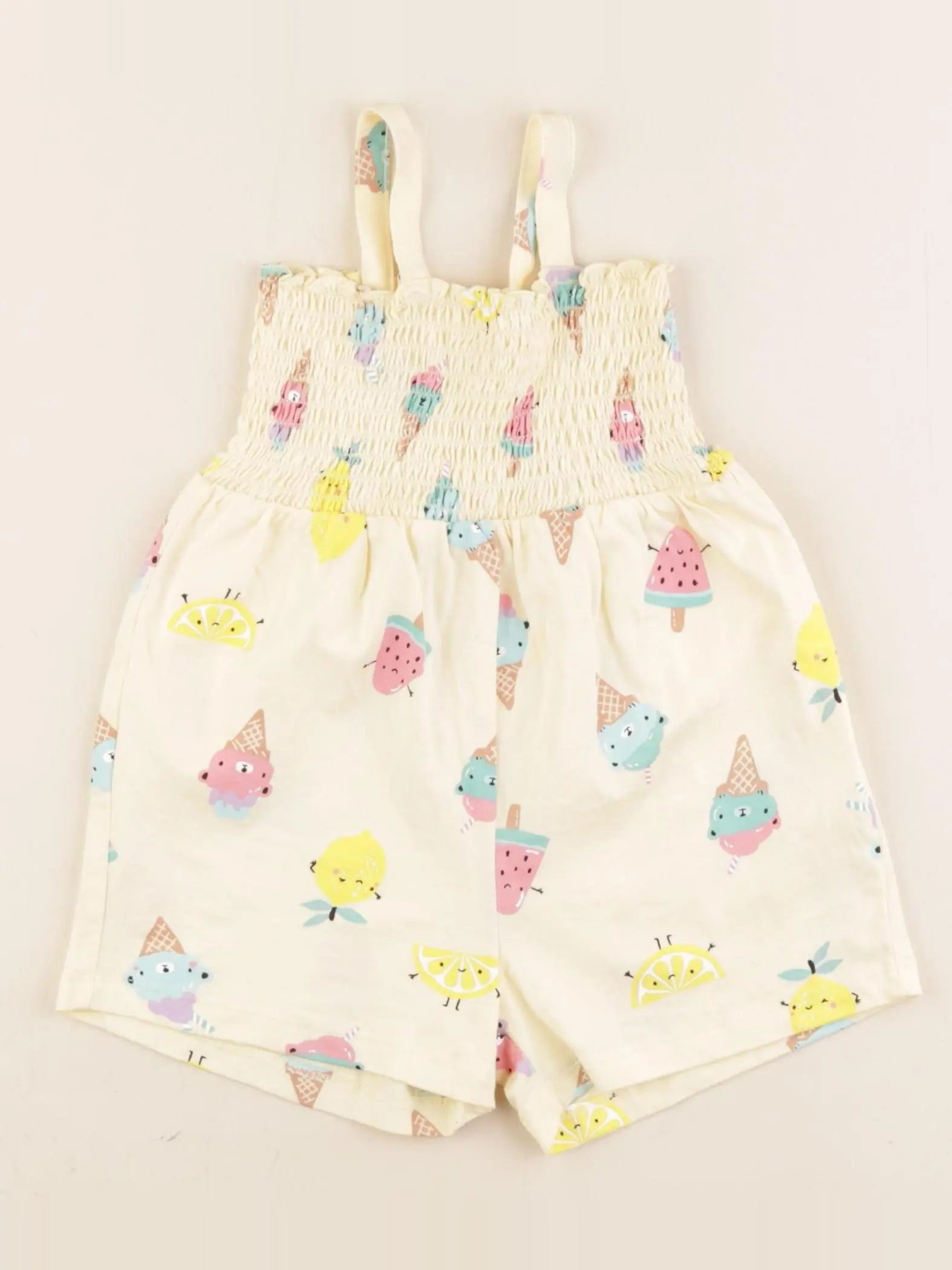 H&M - combinaison jaune - 4/6 mois