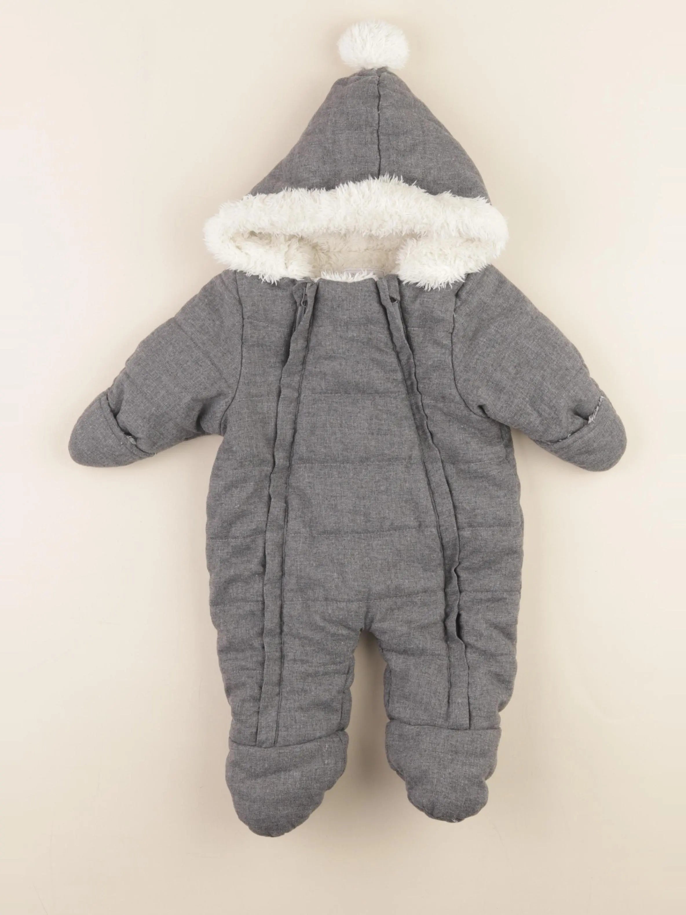 Vertbaudet - combi-pilote gris - 1 mois