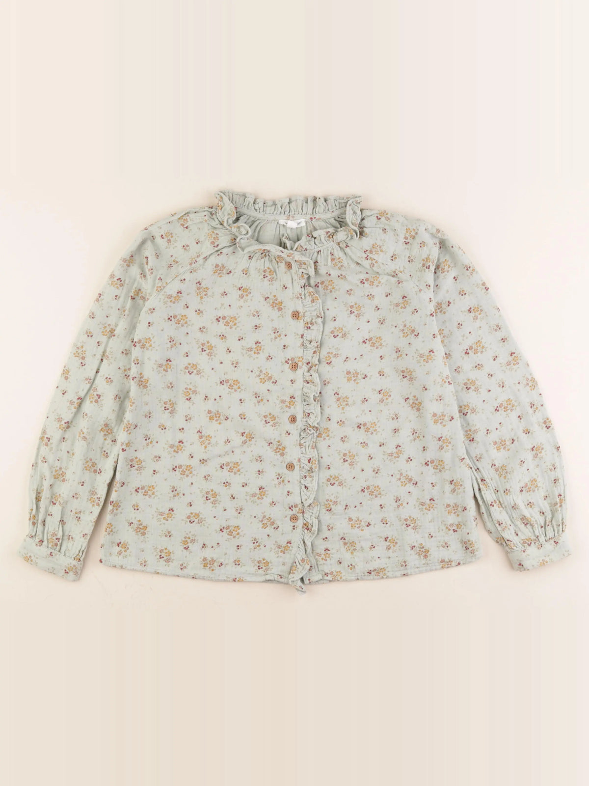 Vertbaudet - blouse vert - 10 ans