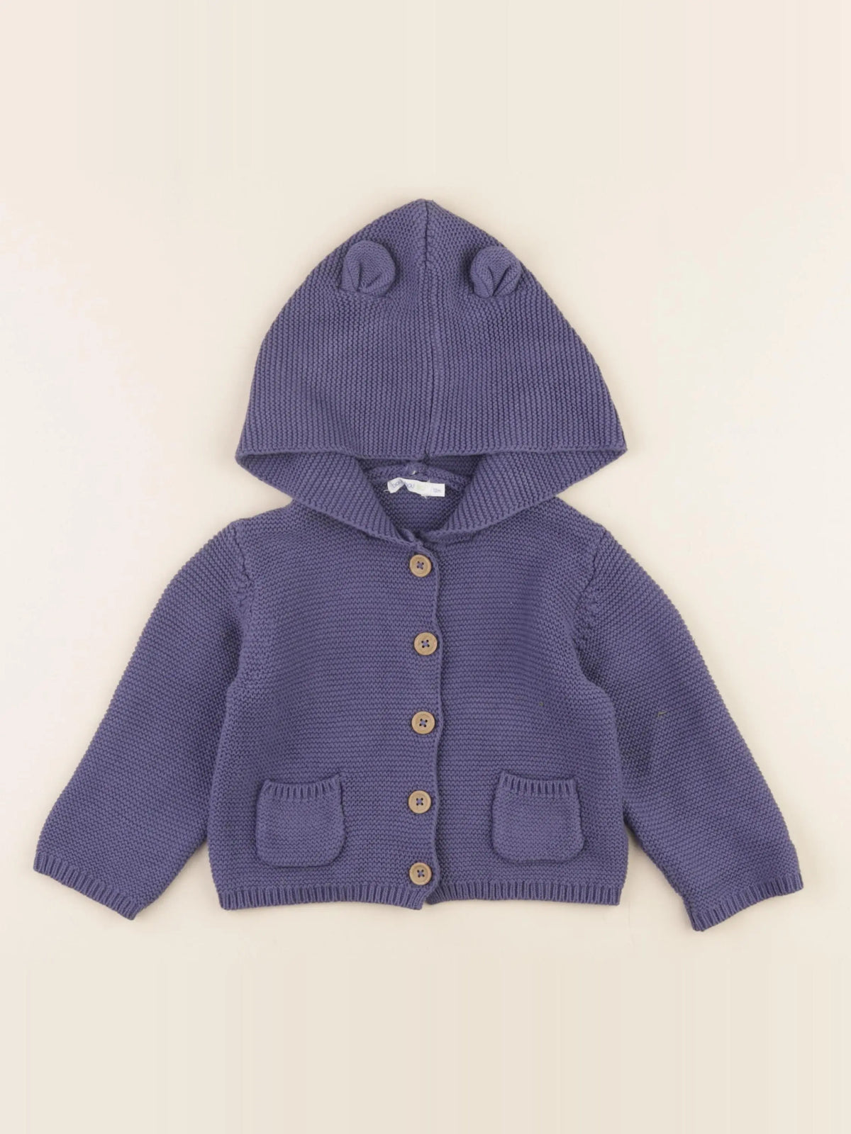 Boutchou - veste bleu - 12 mois
