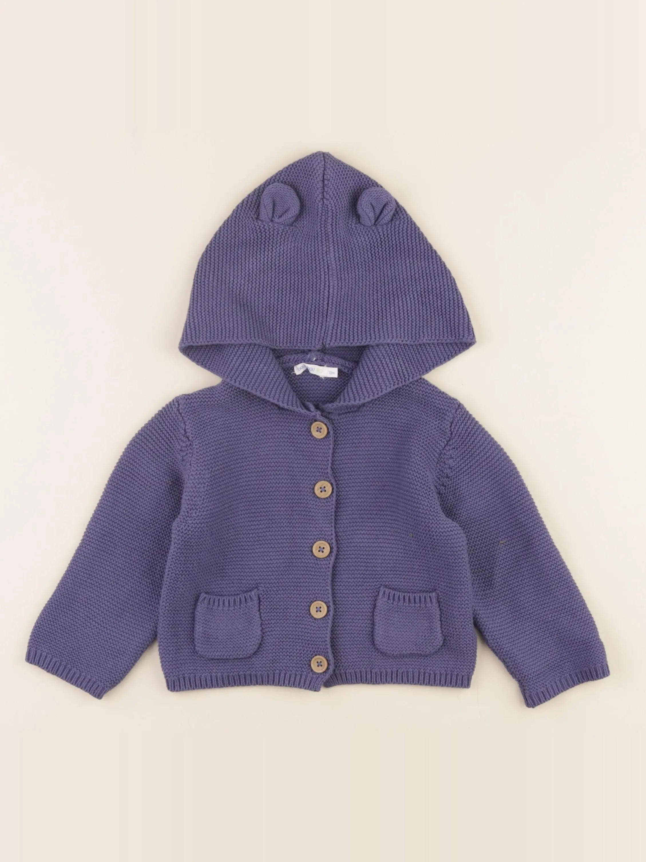 Boutchou - veste bleu - 12 mois