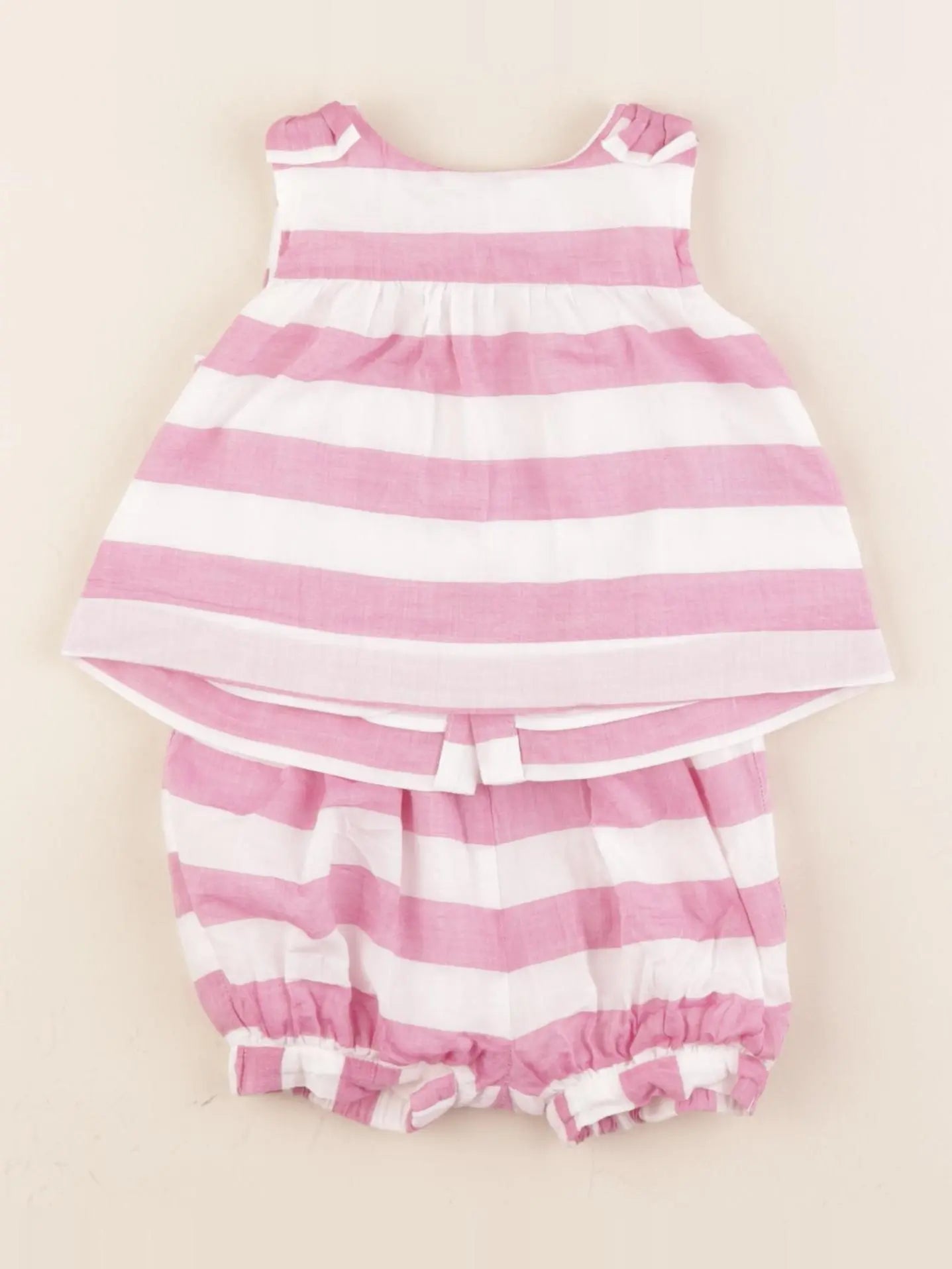 Jacadi - ensemble blanc, rose - 3 mois