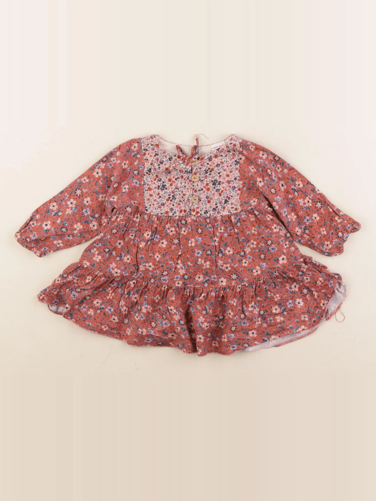 Zara - robe multicolore - 6/9 mois