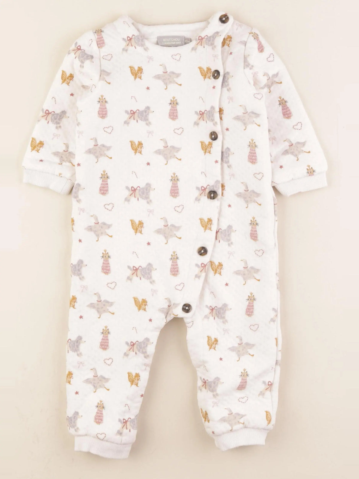 Boutchou - combinaison blanc - 12 mois