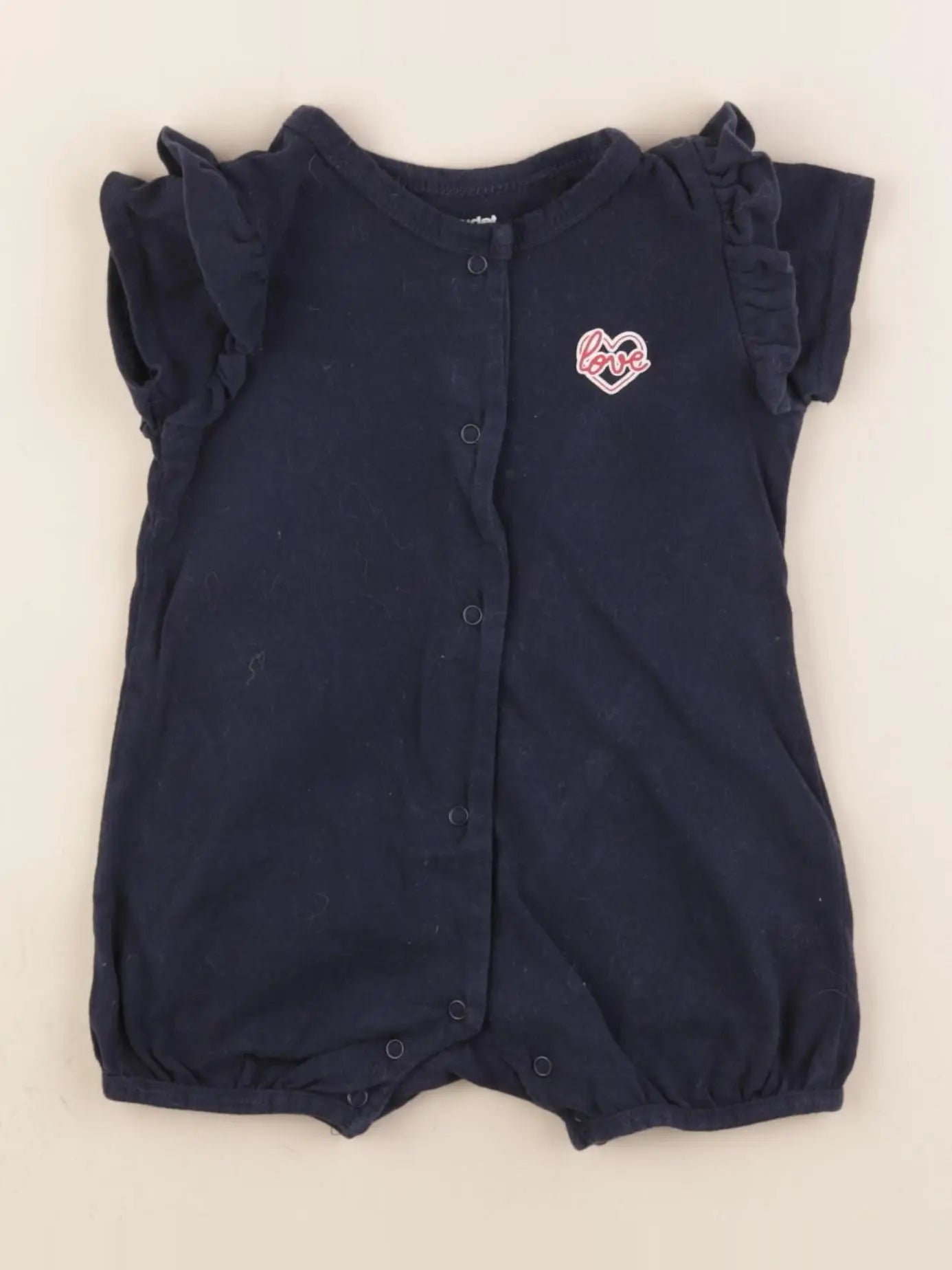 Vertbaudet - pyjama coton bleu - 6 mois