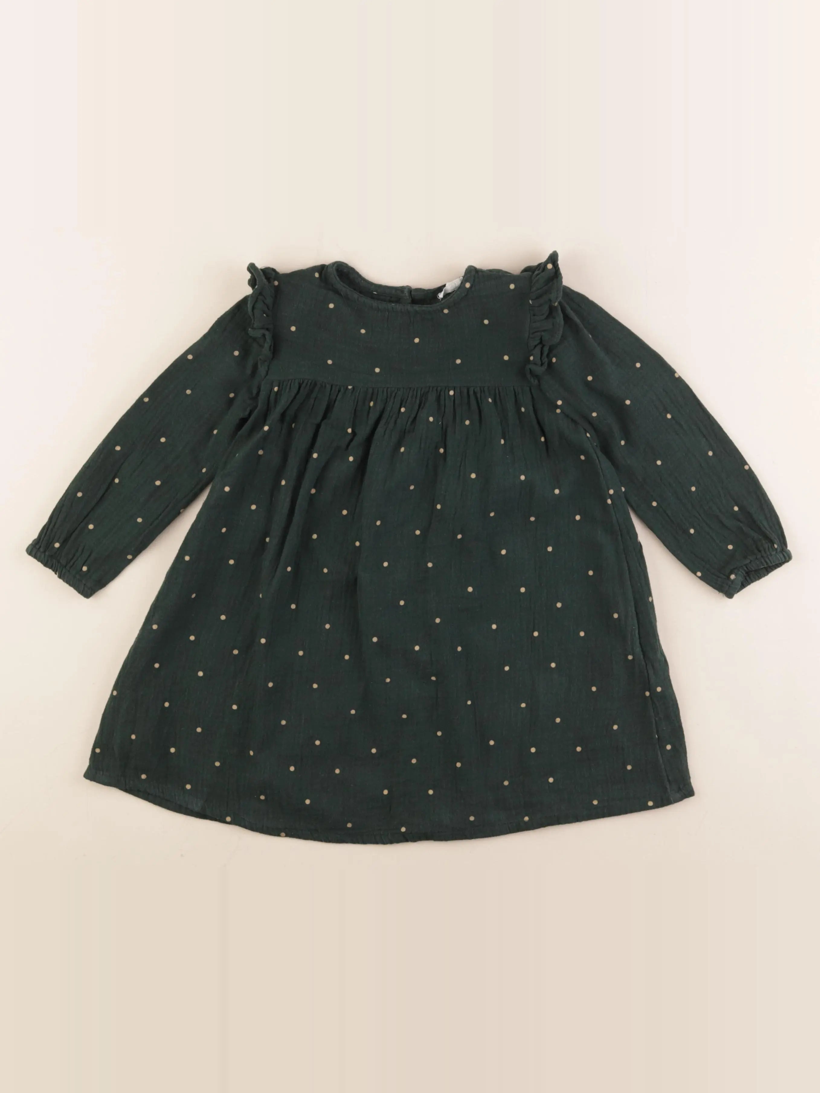 Vertbaudet - robe vert - 3 ans