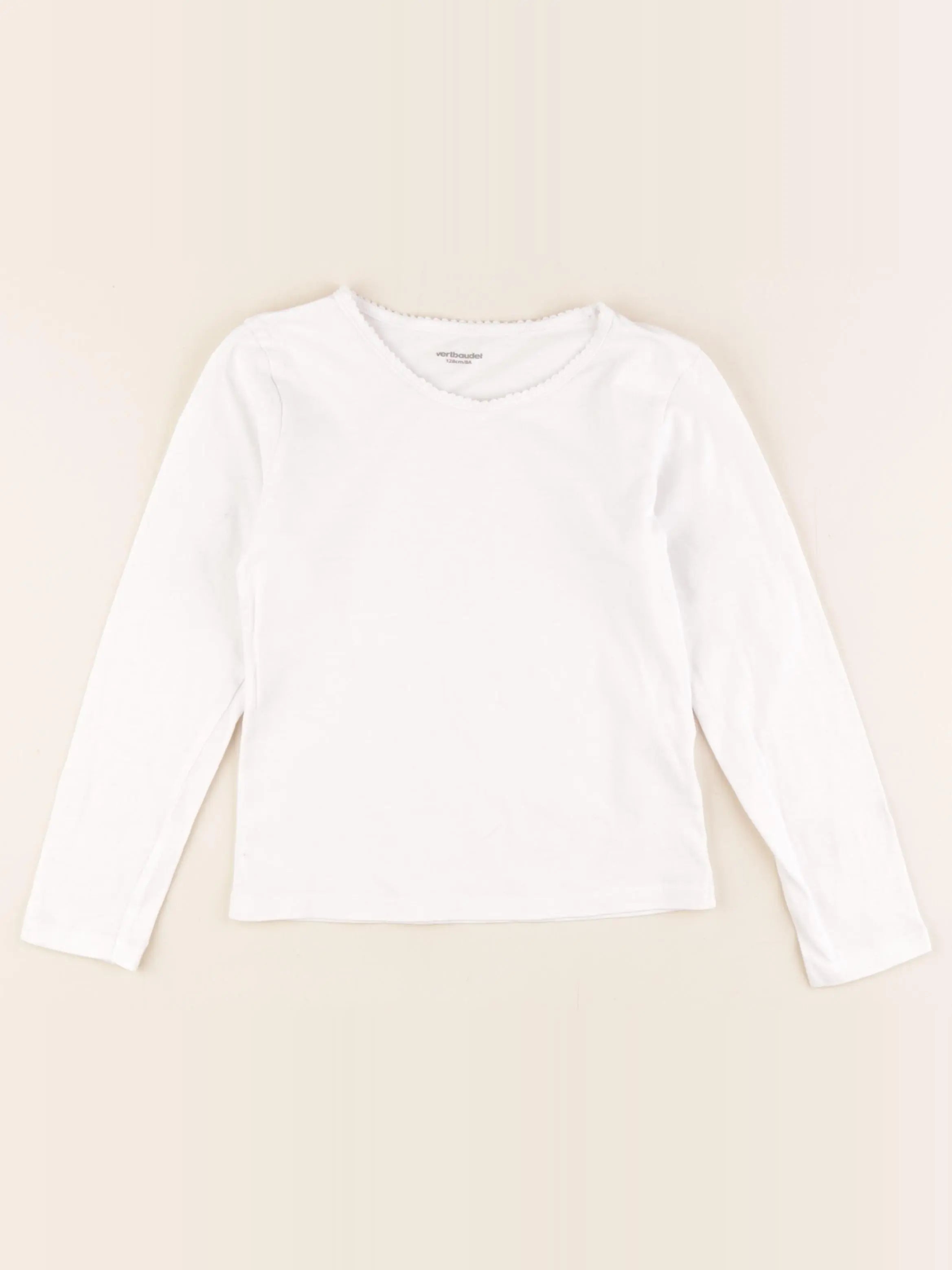 Vertbaudet - maillot de corps blanc - 8 ans