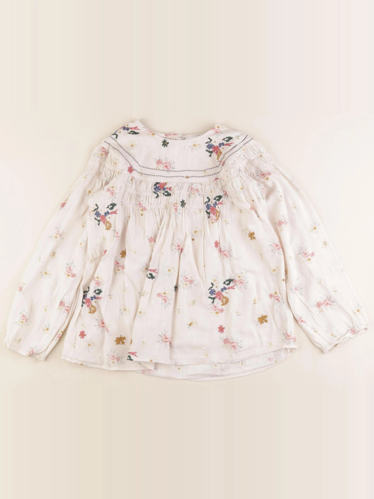 Zara - blouse beige - 11/12 ans