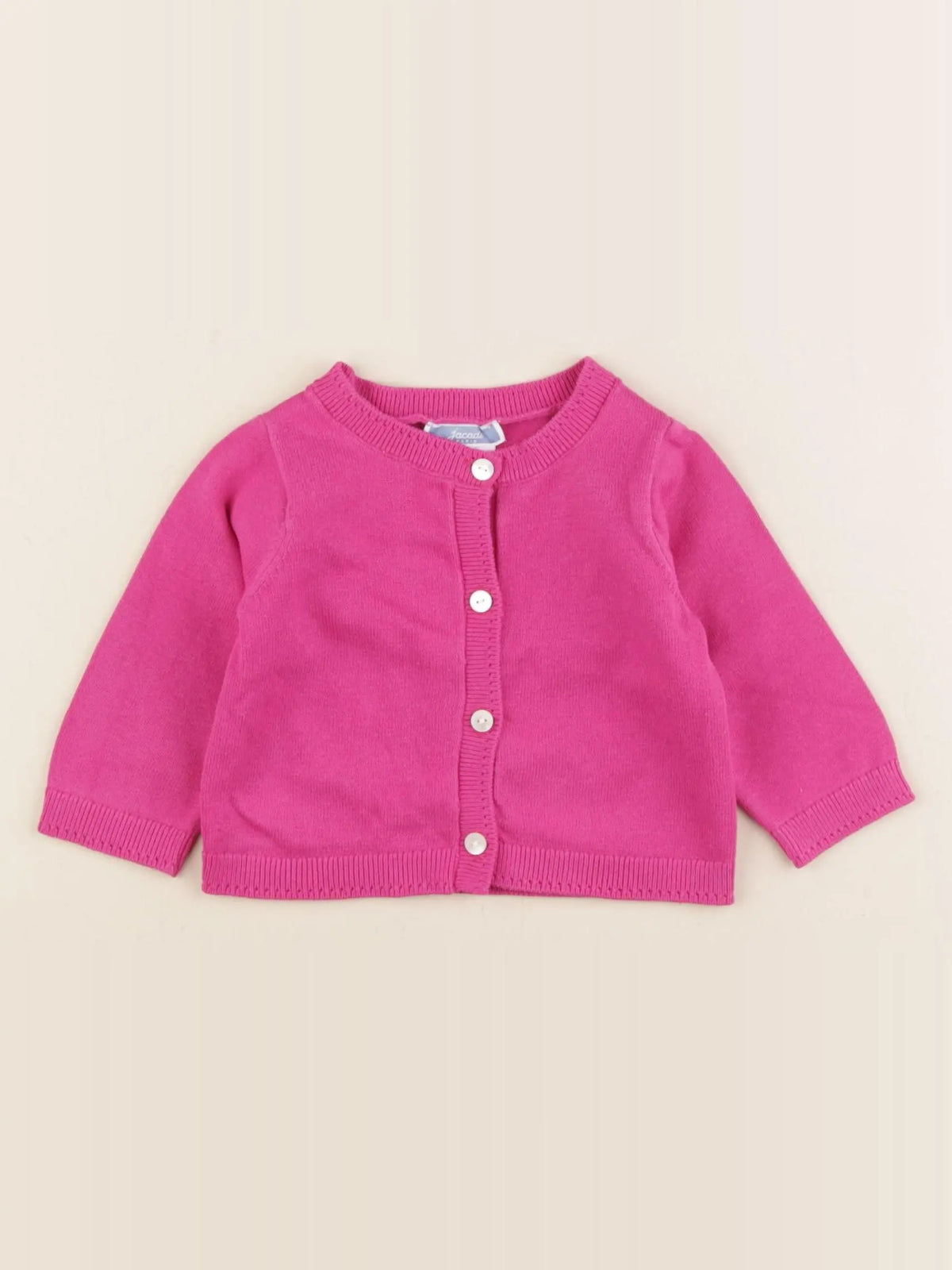 Jacadi - gilet rose - 6 mois
