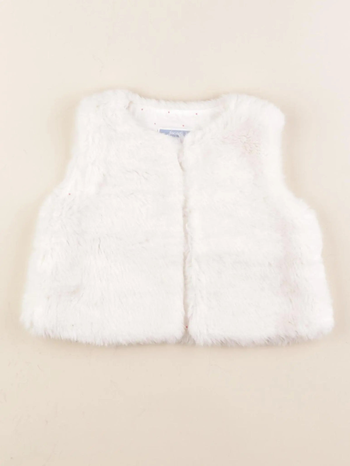 Jacadi - gilet blanc - 12 mois