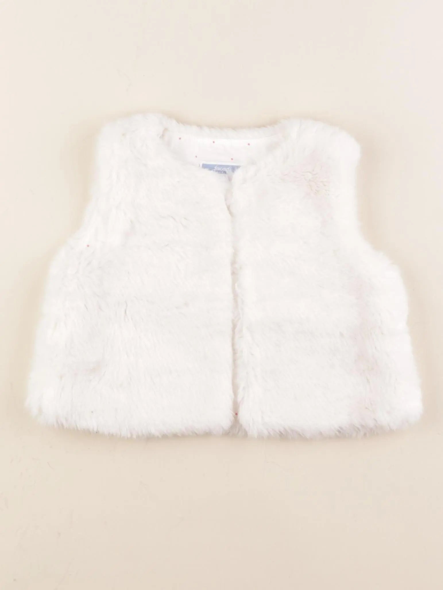Jacadi - gilet blanc - 12 mois