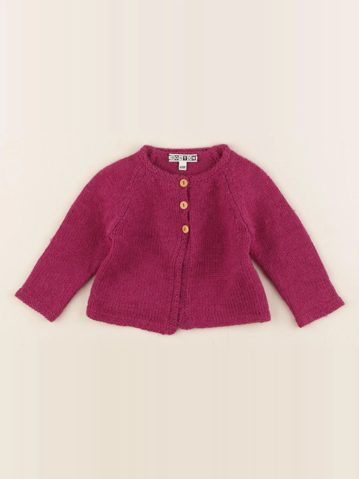 Bonton - gilet violet - 6 mois