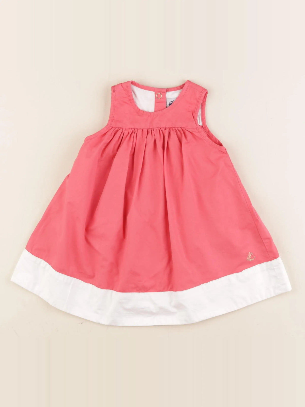 Petit Bateau - robe orange - 6 mois