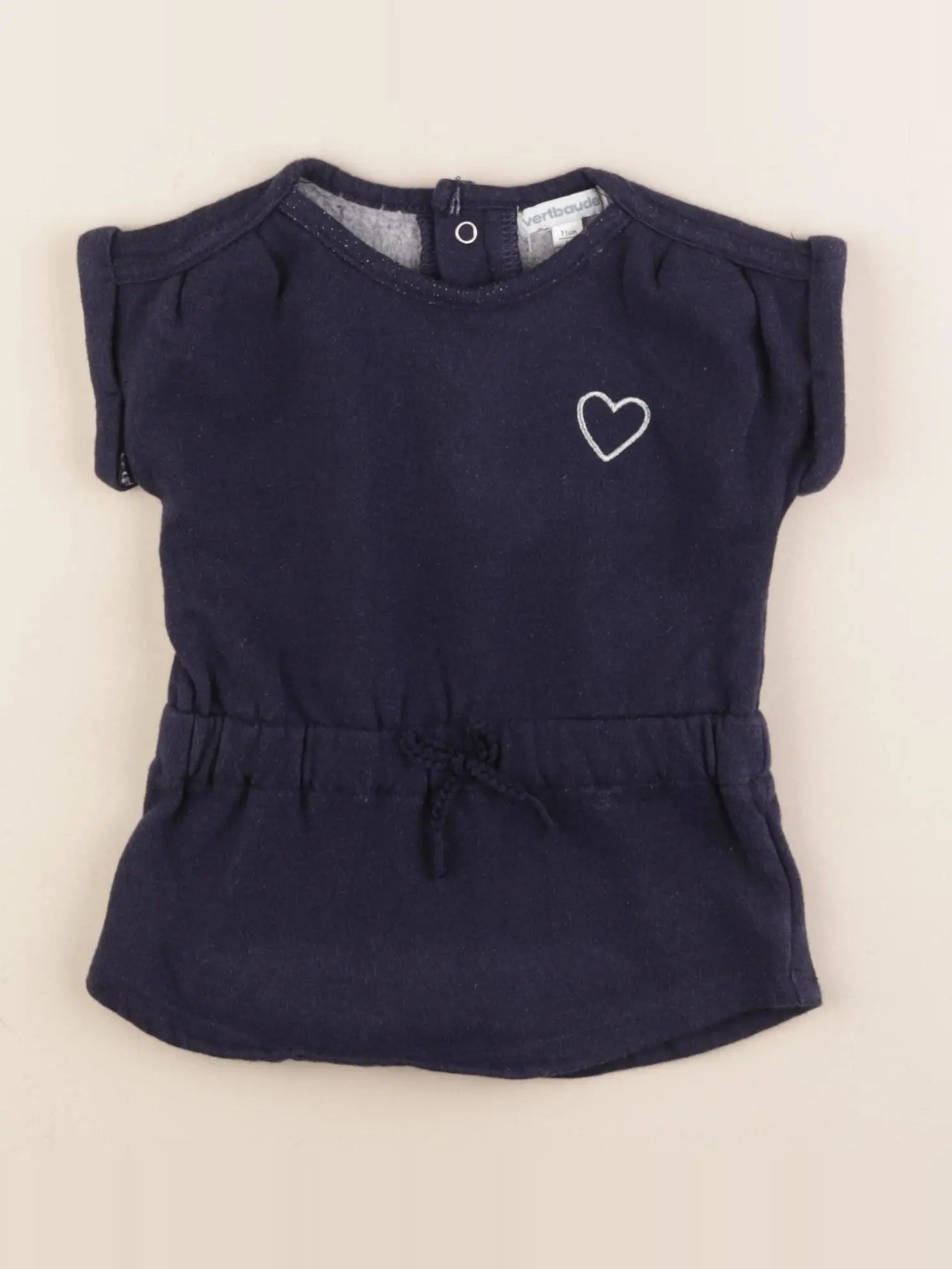 Vertbaudet - robe bleu - 9 mois