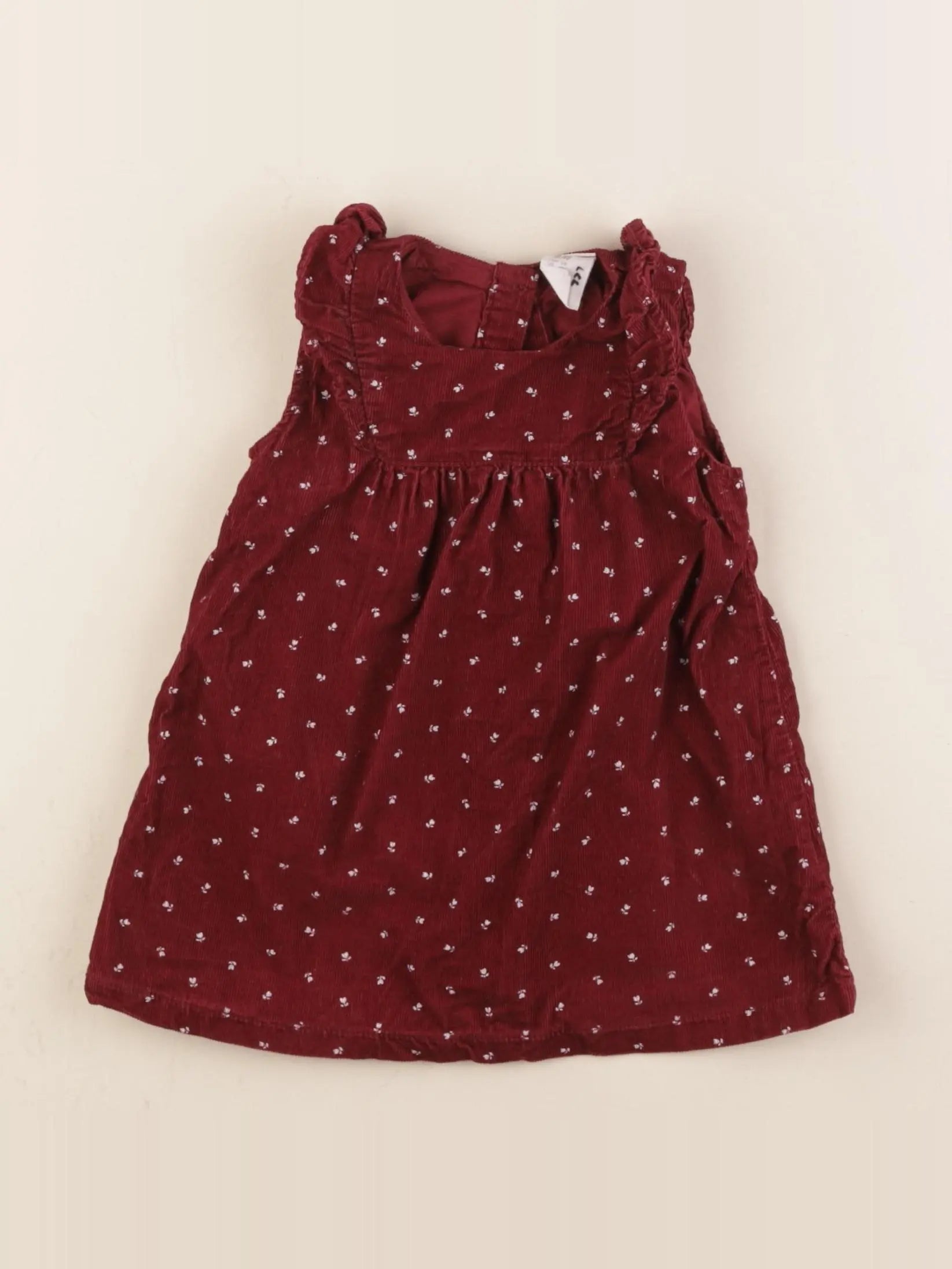 H&M - robe rouge - 4/6 mois