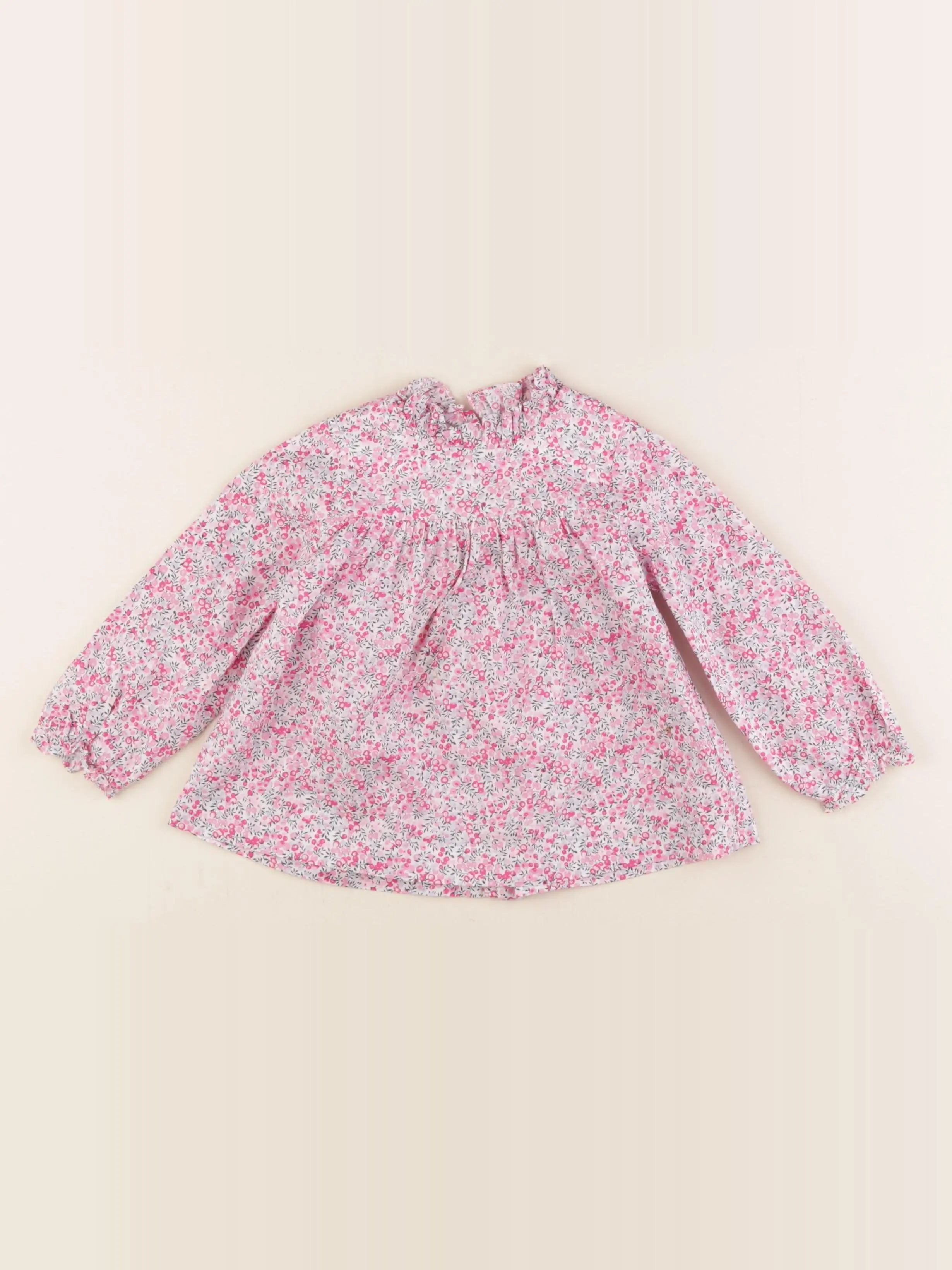 Jacadi - blouse liberty rose - 24 mois