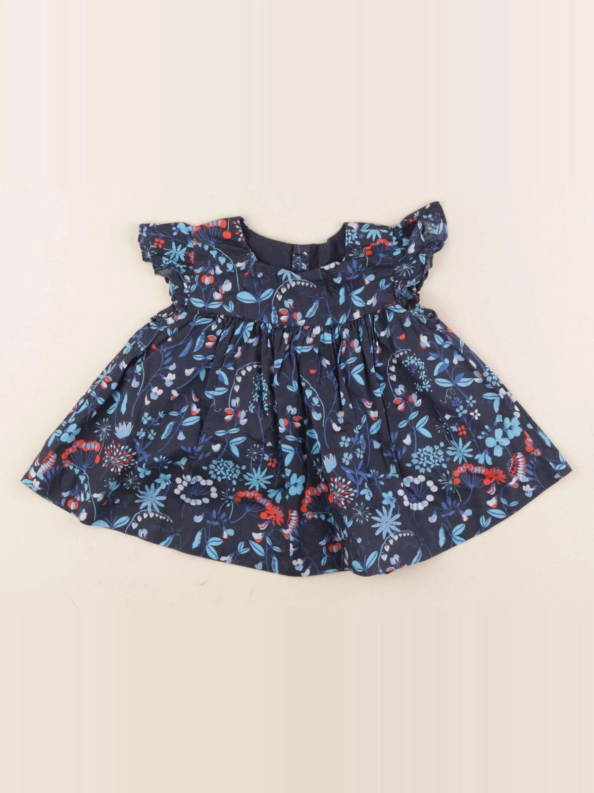 Jacadi - blouse liberty bleu - 18 mois