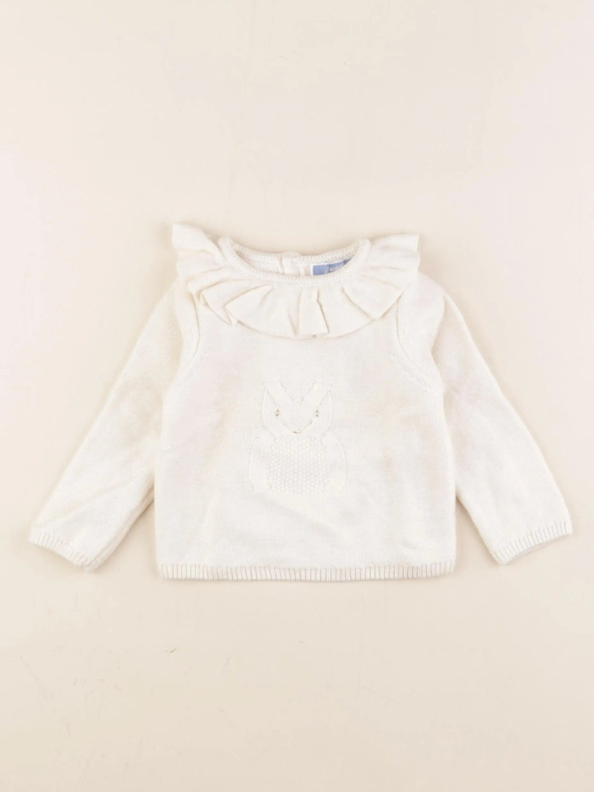 Jacadi - pull beige - 12 mois