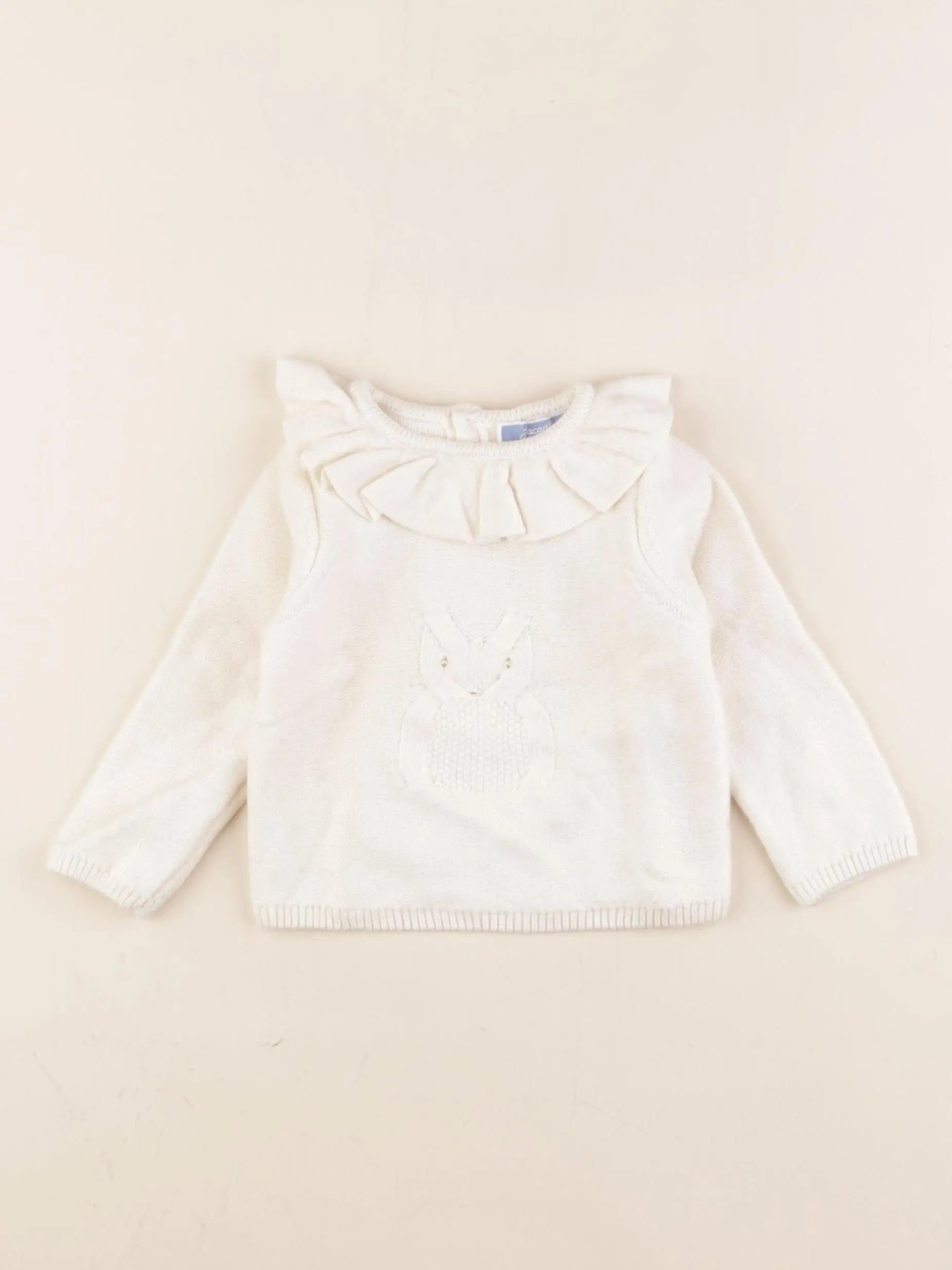 Jacadi - pull beige - 12 mois