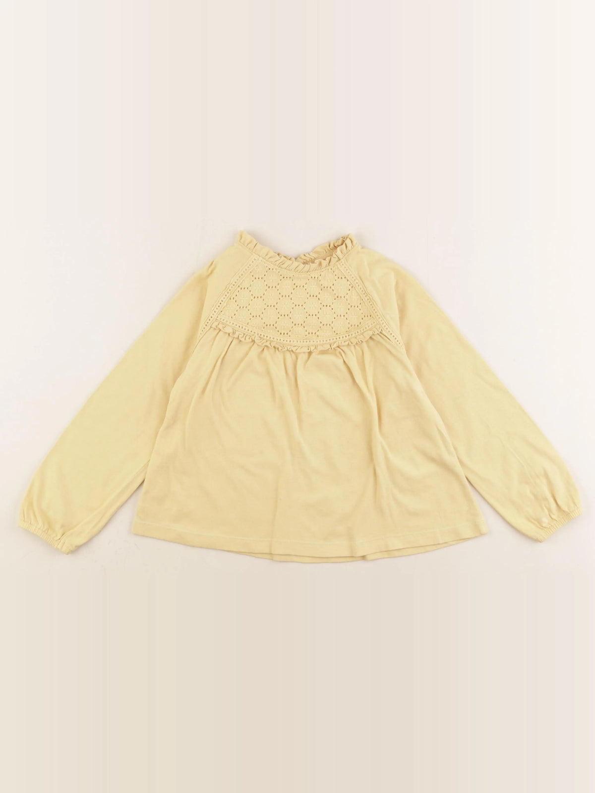 Vertbaudet - tee-shirt jaune - 6 ans