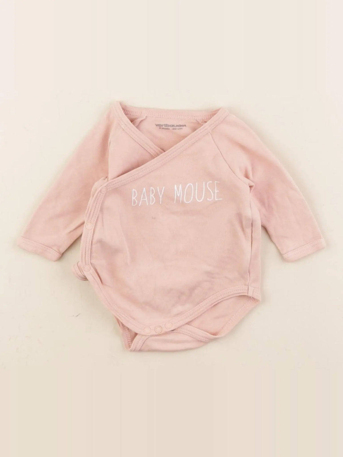 Vertbaudet - body rose - 3 mois