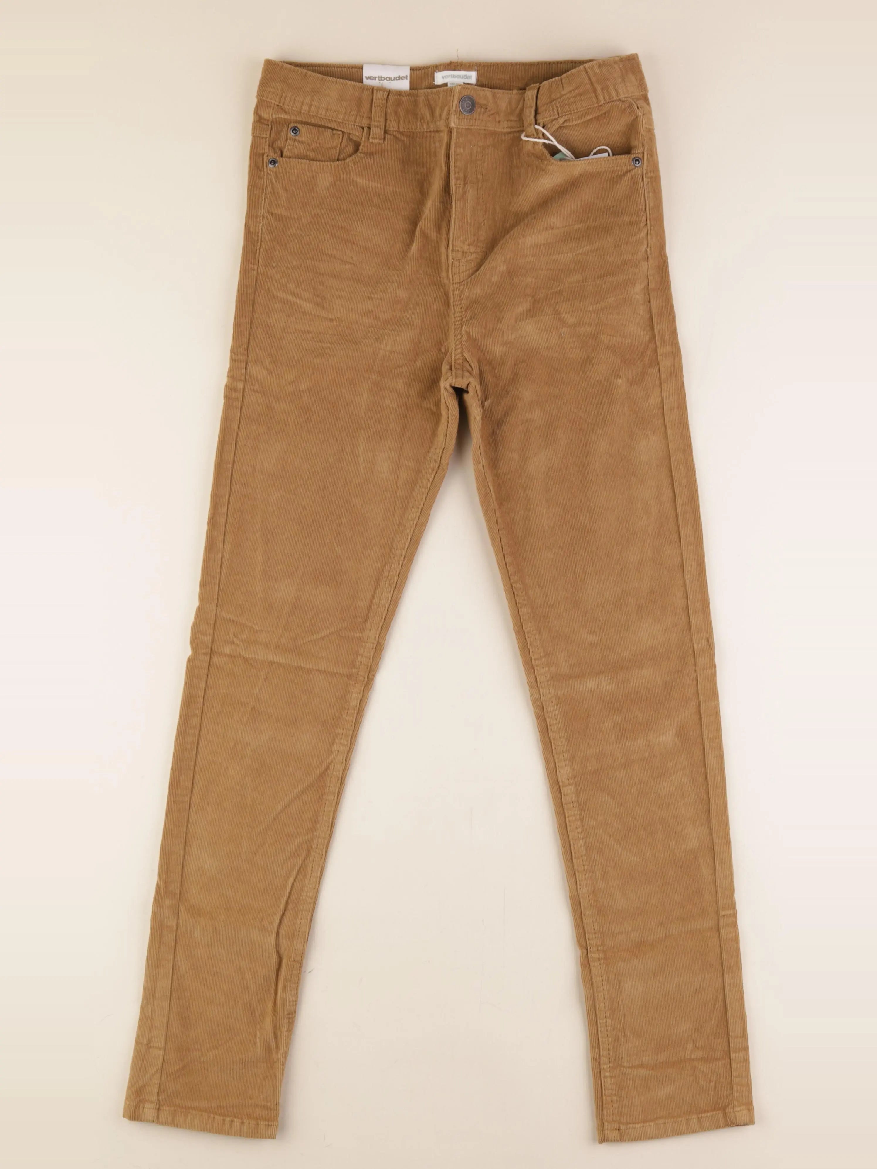 Vertbaudet - pantalon marron - 12 ans