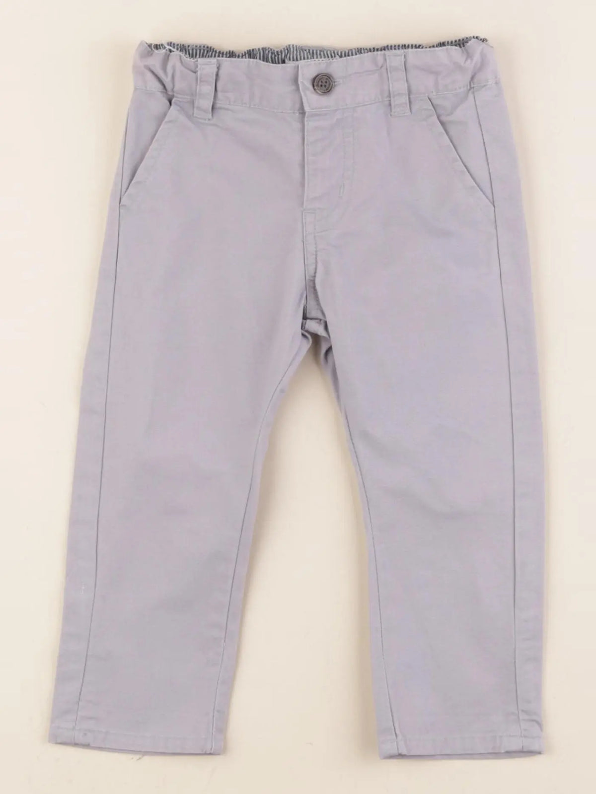 Vertbaudet - pantalon gris - 12 mois