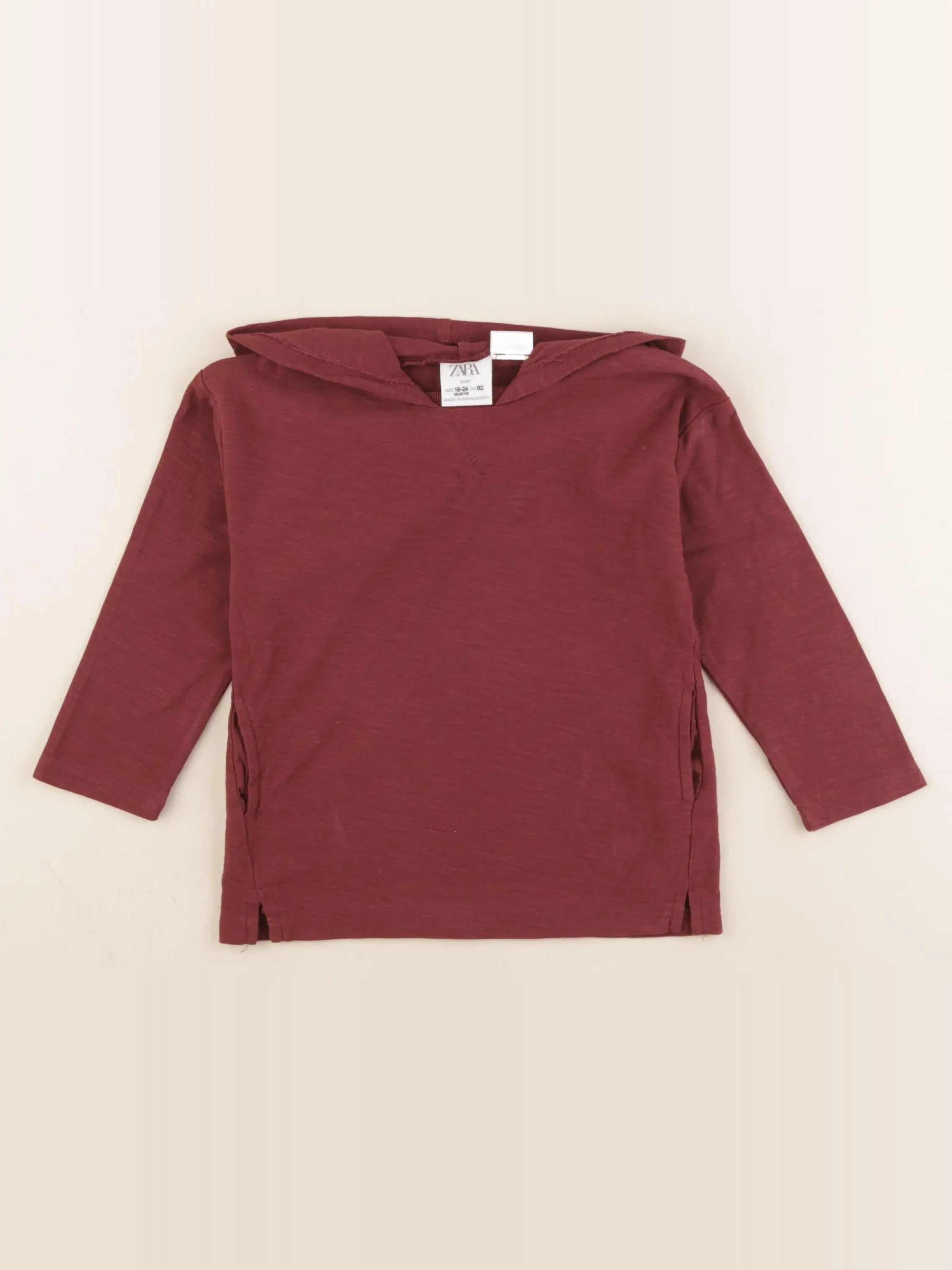 Zara - tee-shirt marron - 18/24 mois