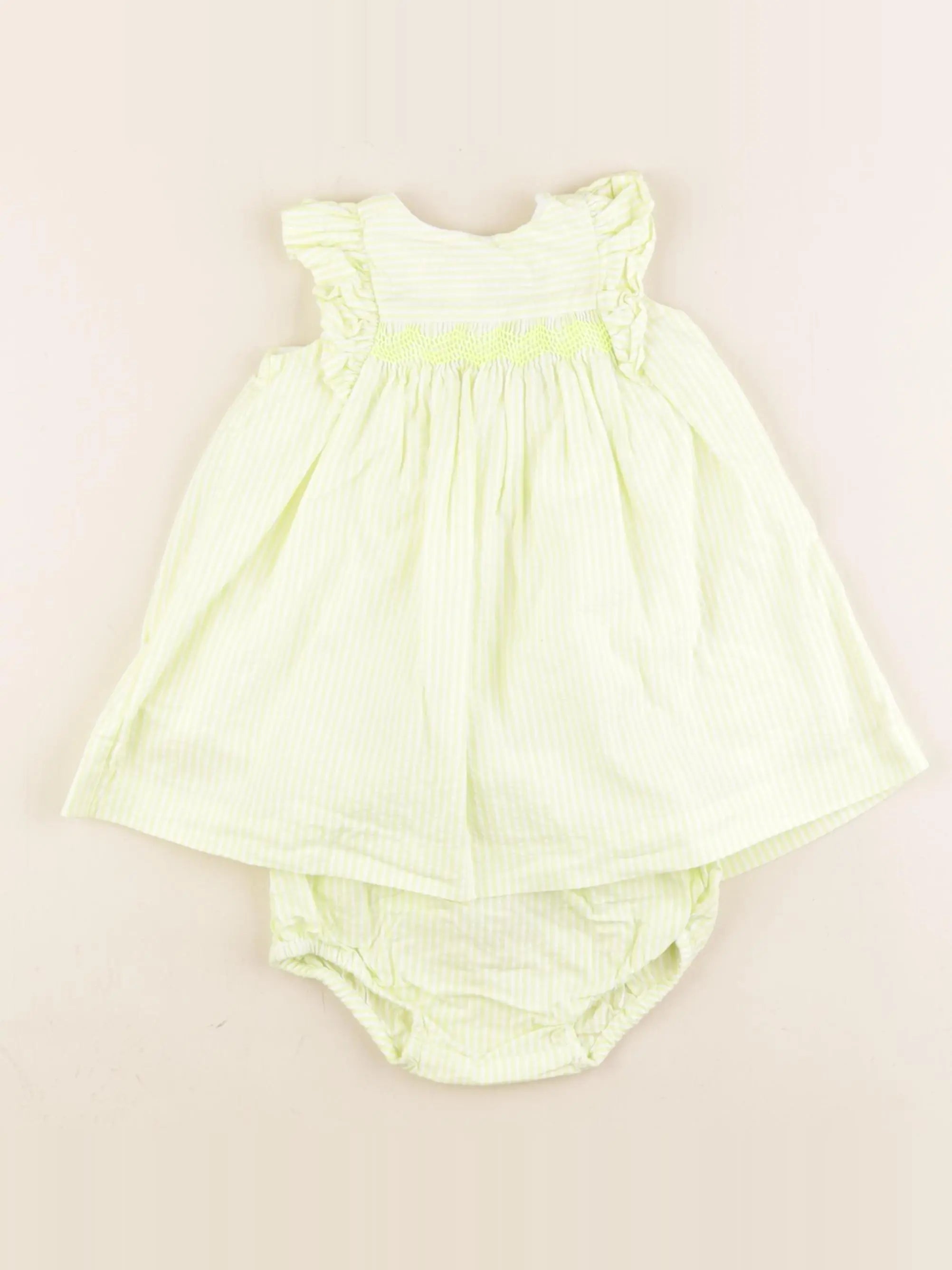 Jacadi - robe vert - 12 mois