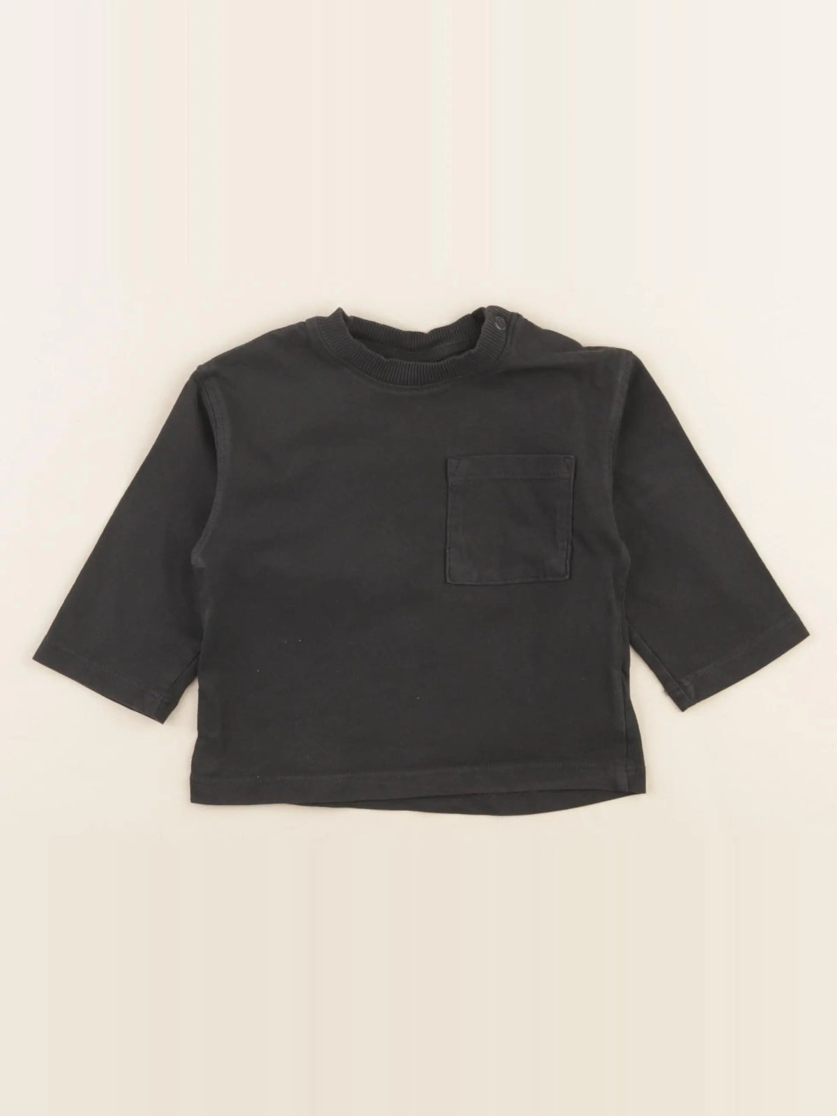 H&M - tee-shirt noir - 4/6 mois