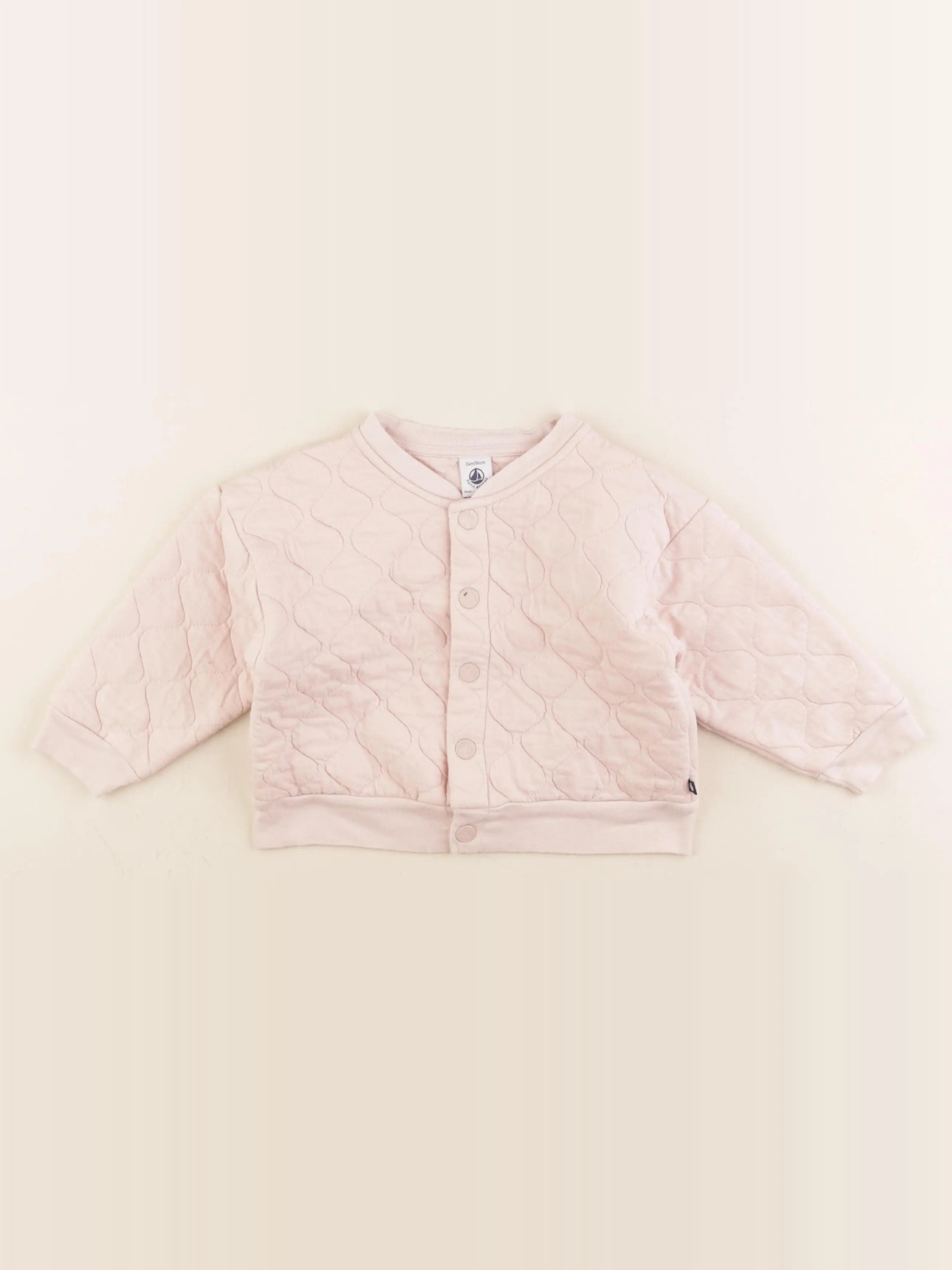 Petit Bateau - veste rose - 24 mois