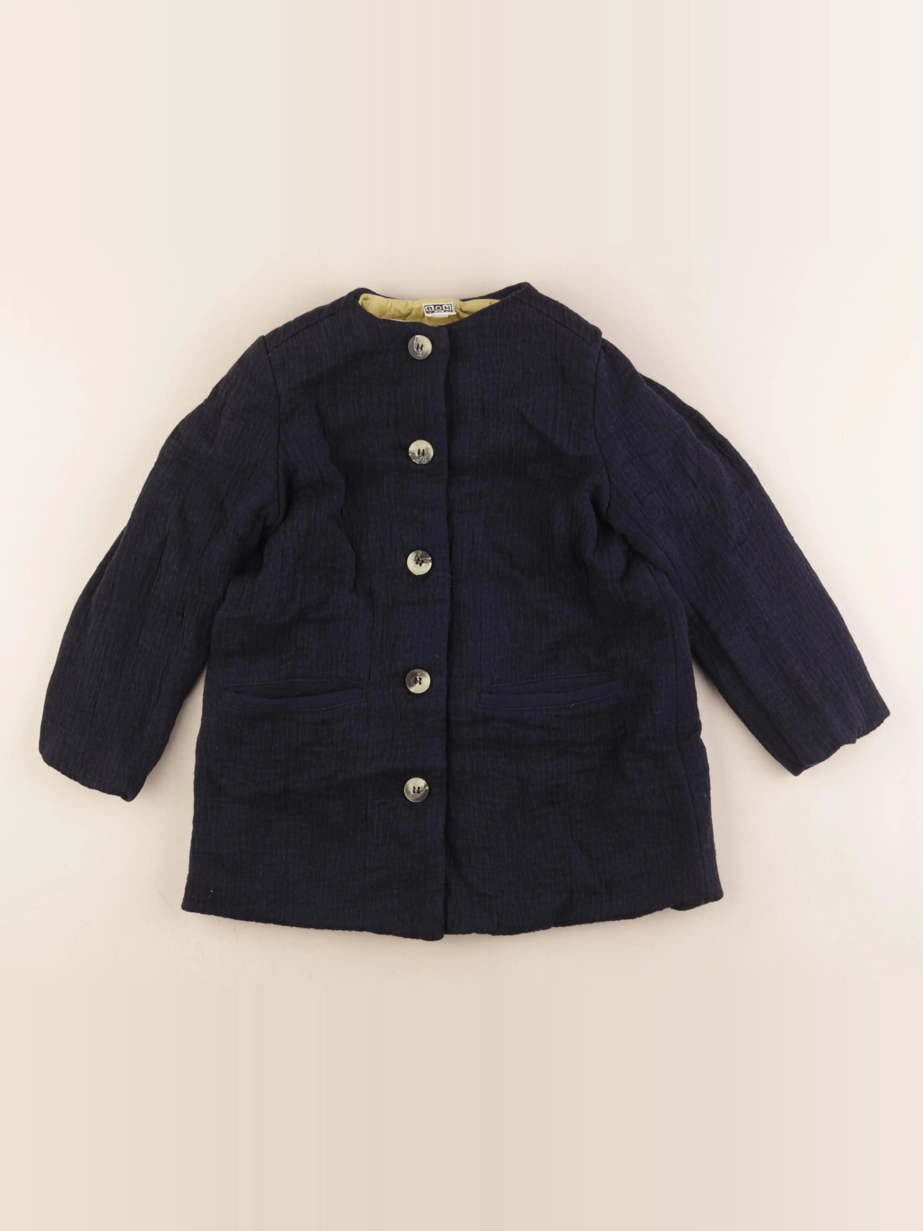 Bonton - manteau bleu - 8 ans