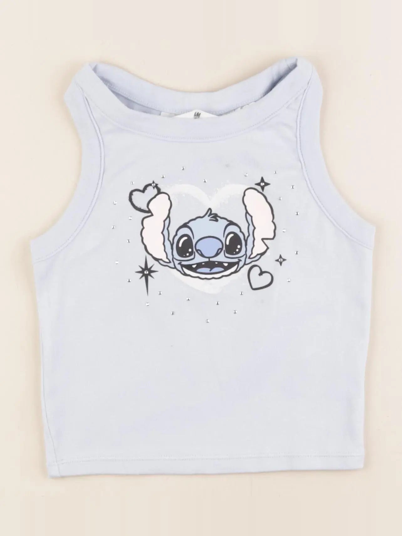 H&M - débardeur bleu - 8/10 ans