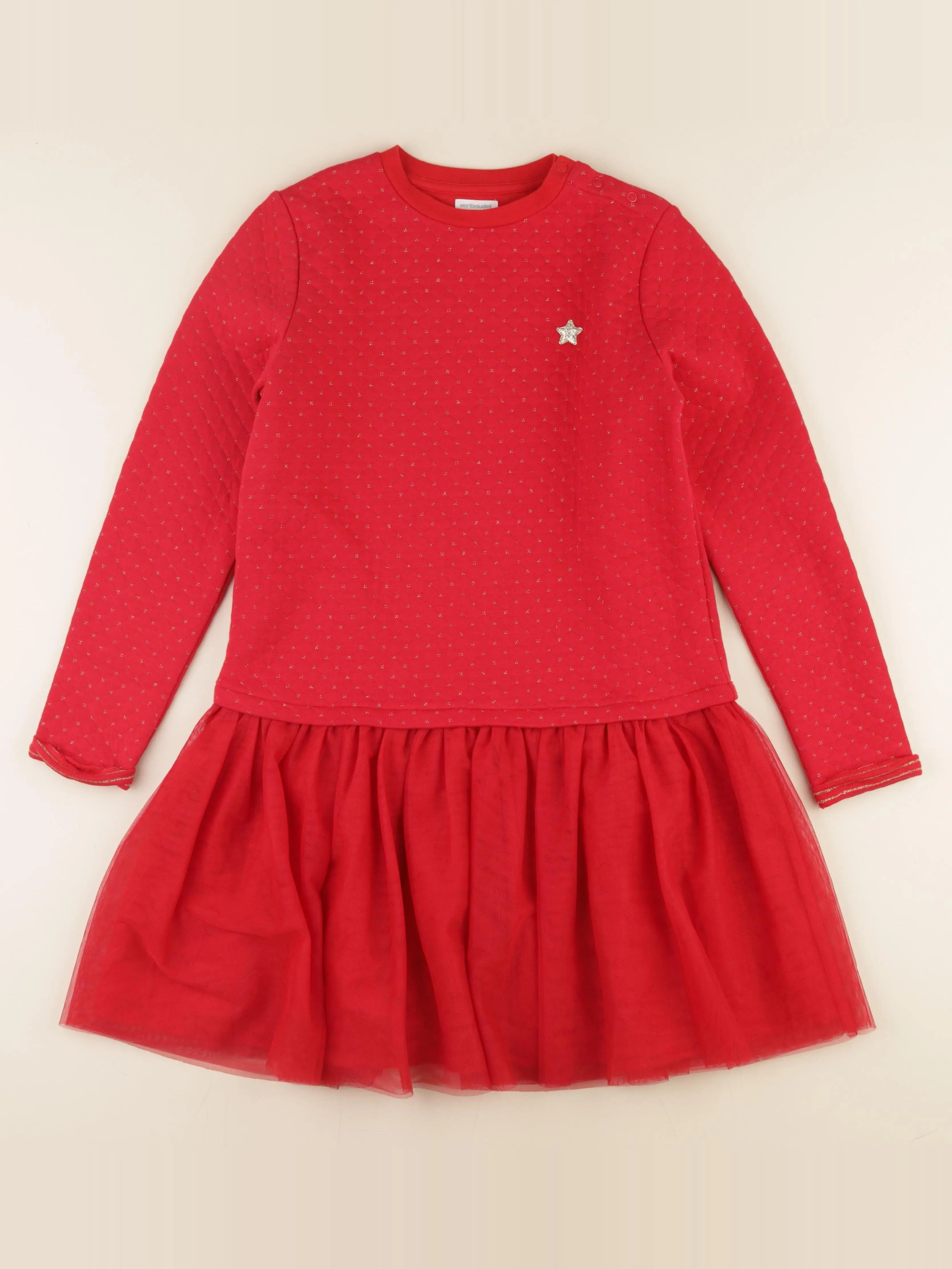 Vertbaudet - robe rouge - 14 ans
