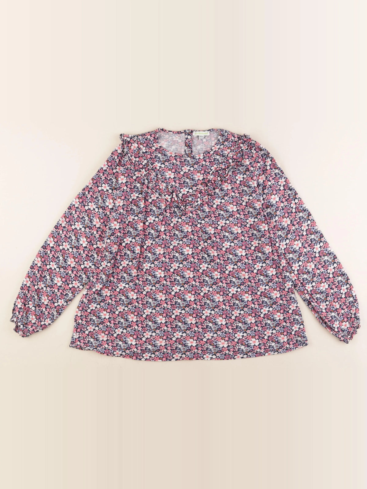 Vertbaudet - blouse rose, bleu - 12 ans