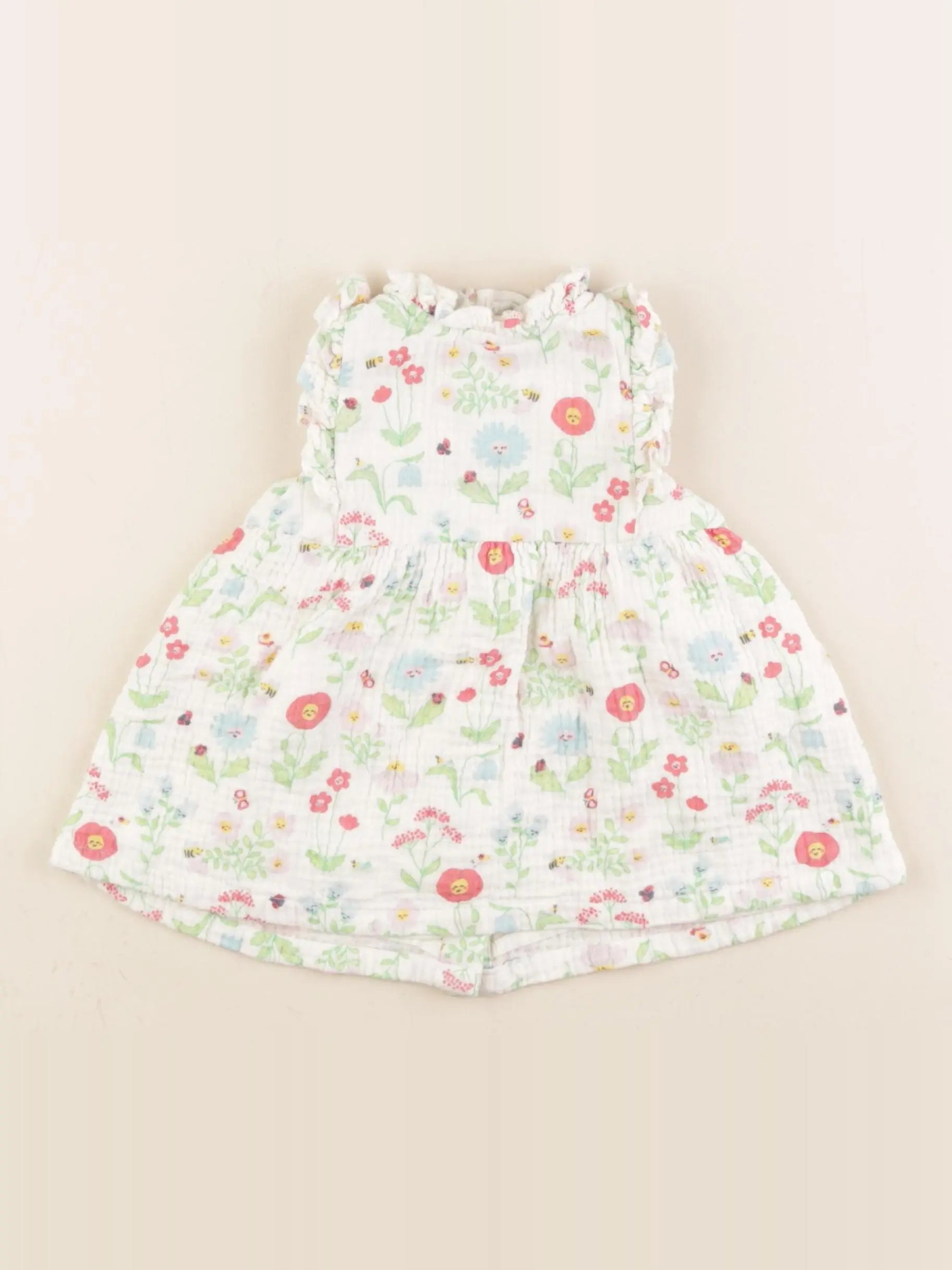 Boutchou - robe multicolore - 3 mois