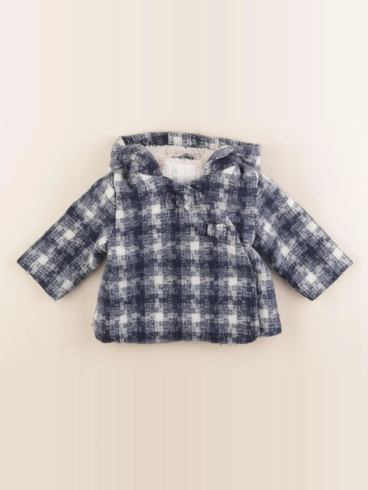 Vertbaudet - manteau bleu - 9 mois