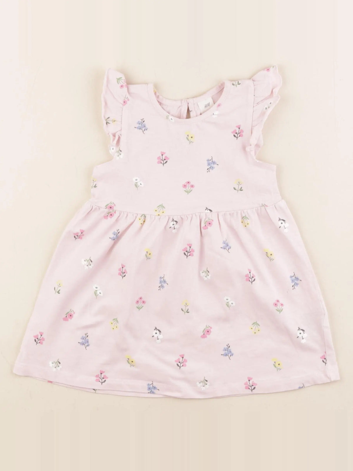 H&M - robe rose - 12 mois