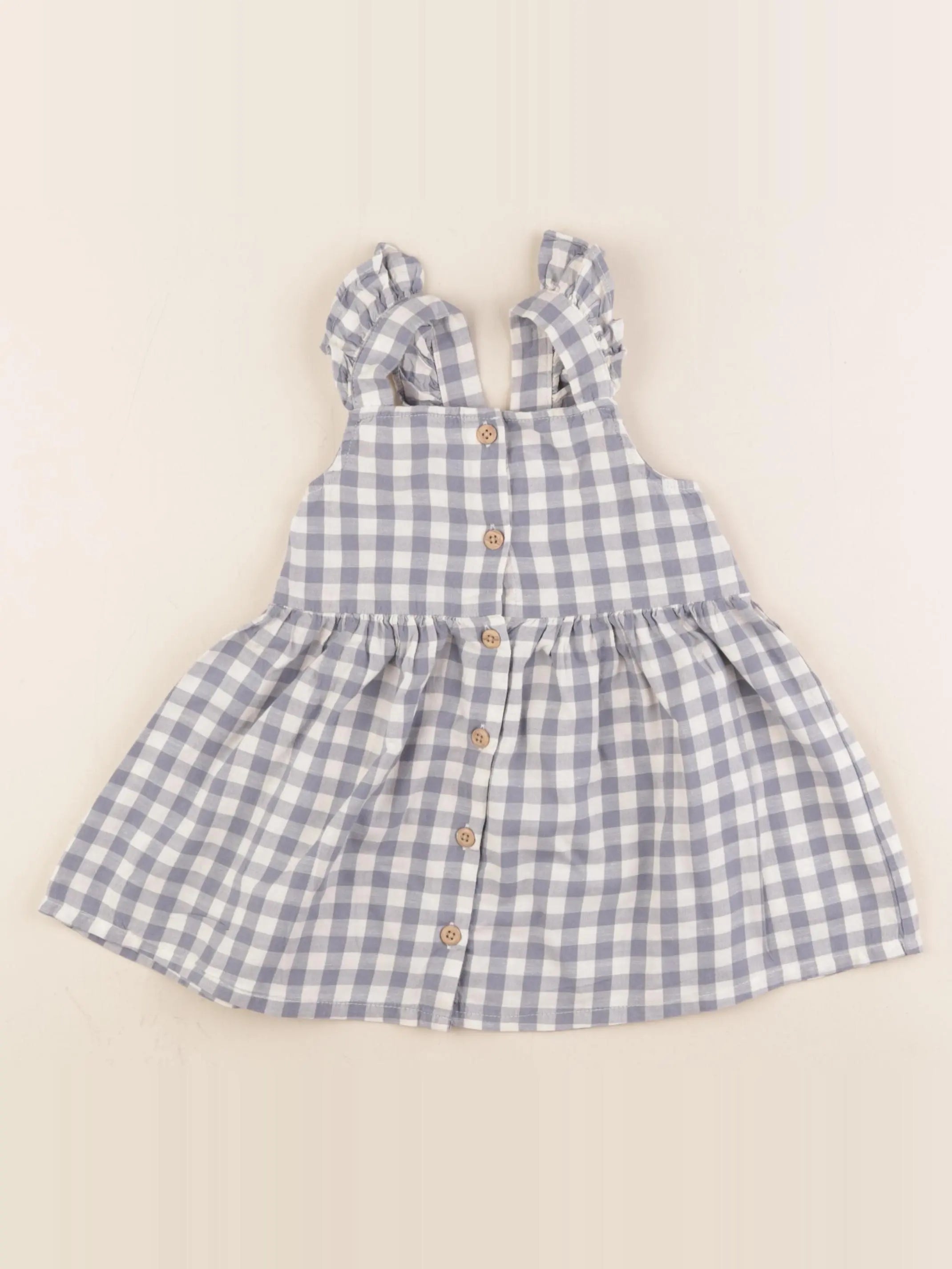 H&M - robe bleu - 12 mois