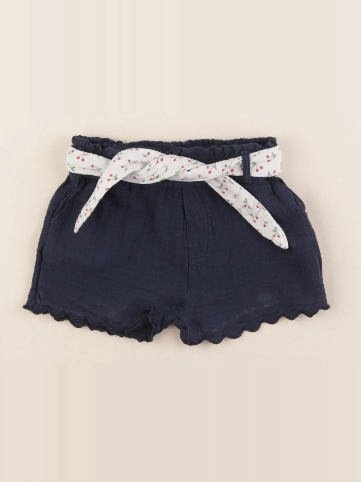 Vertbaudet - short bleu - 12 mois