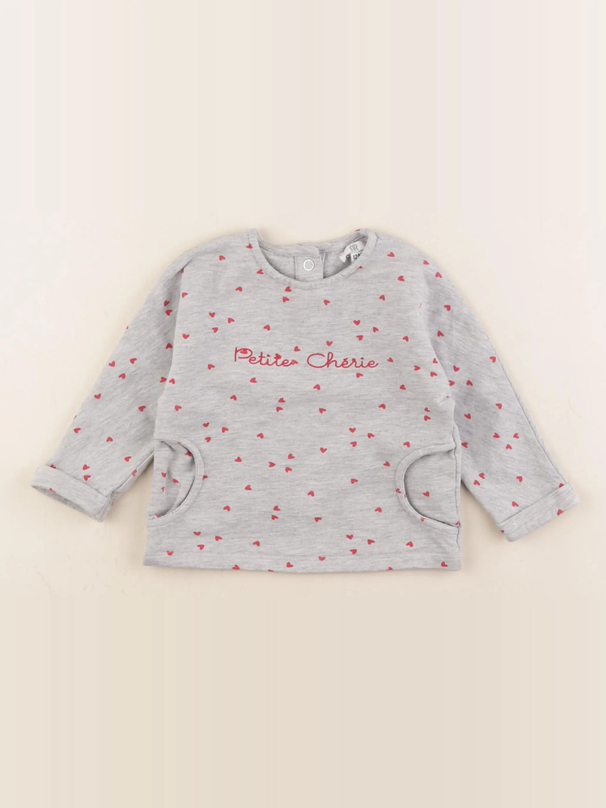 La Redoute - sweat gris - 12 mois
