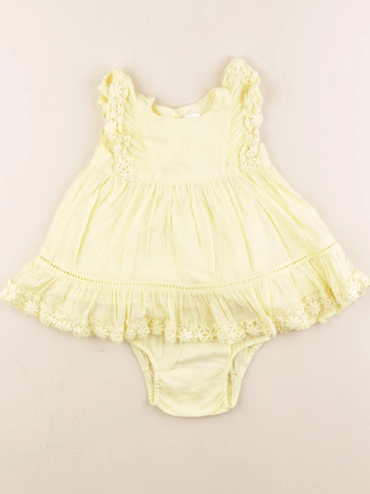 GAP - robe jaune - 3/6 mois