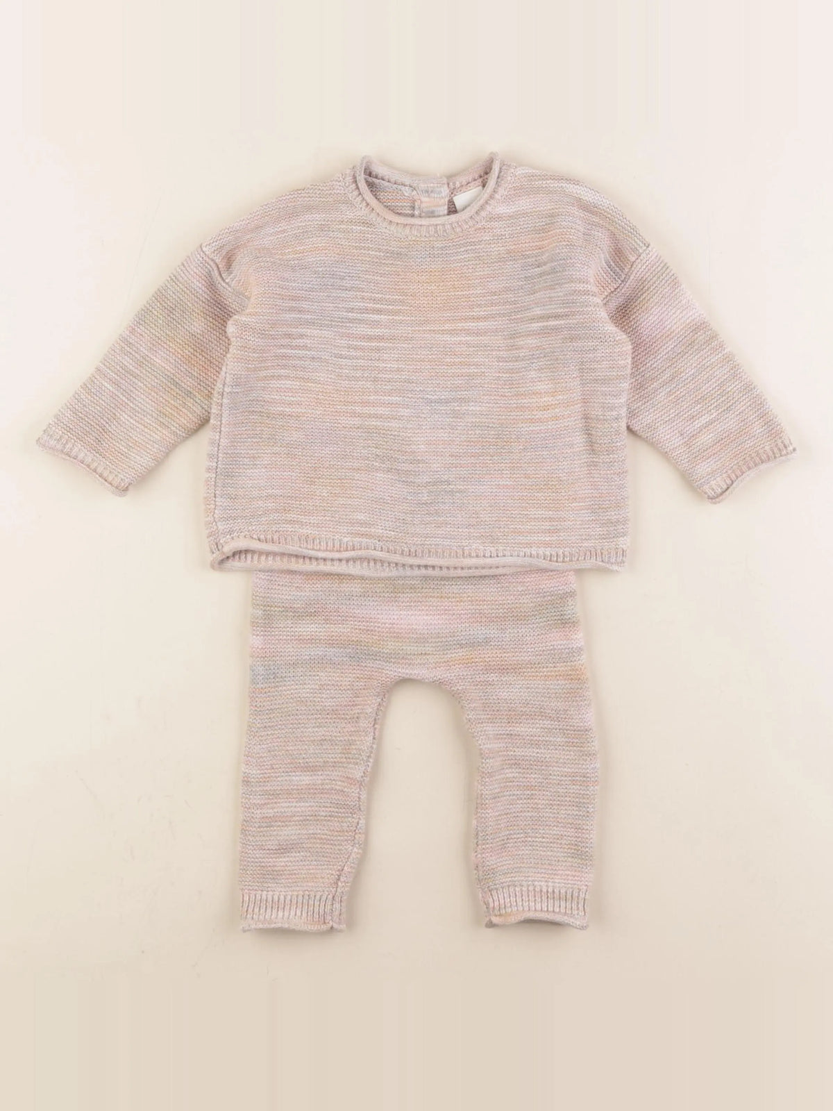 H&M - ensemble beige - 6 mois