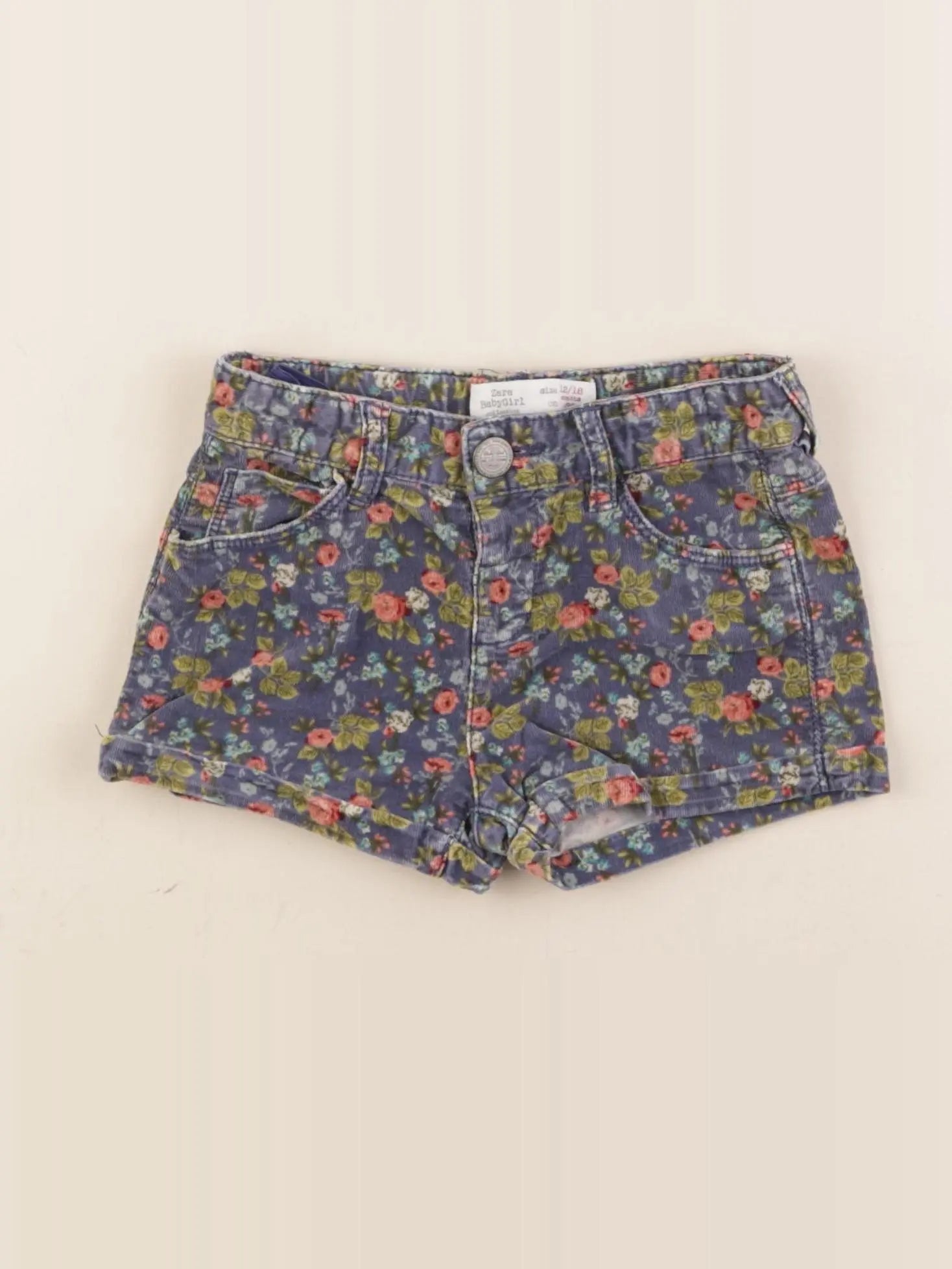 Zara - short multicolore - 12/18 mois