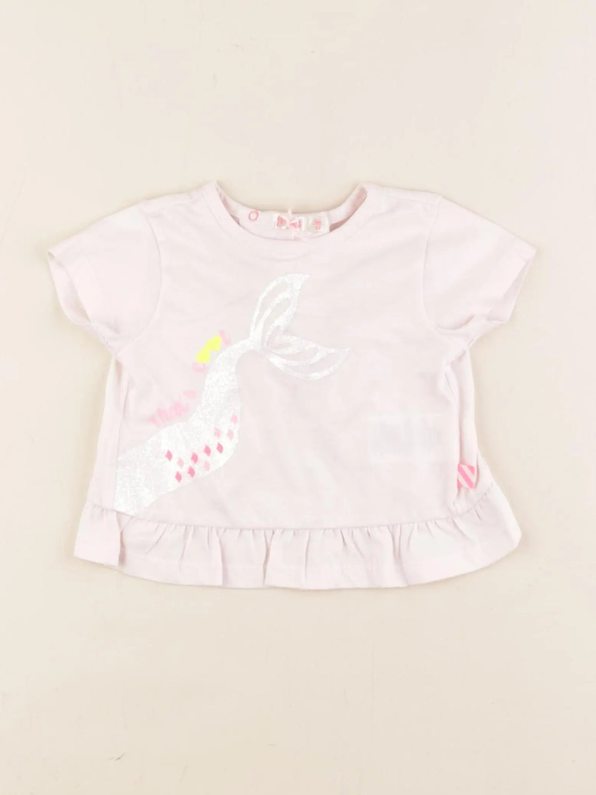 Billie Blush - tee-shirt rose - 6 mois