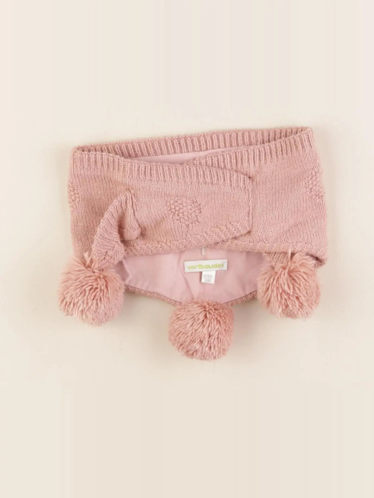 Vertbaudet - tour de cou rose - 2/6 ans