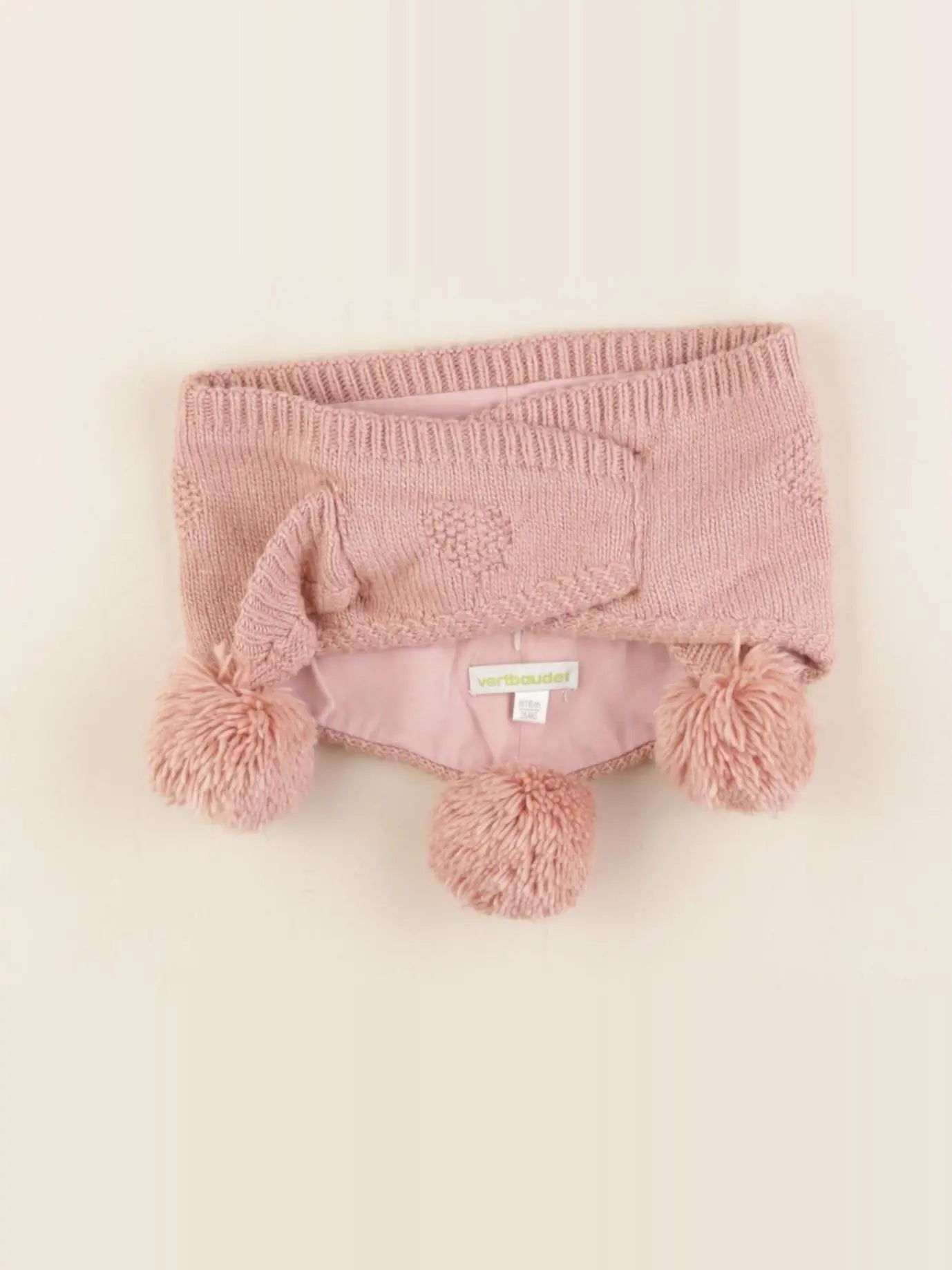 Vertbaudet - tour de cou rose - 2/6 ans