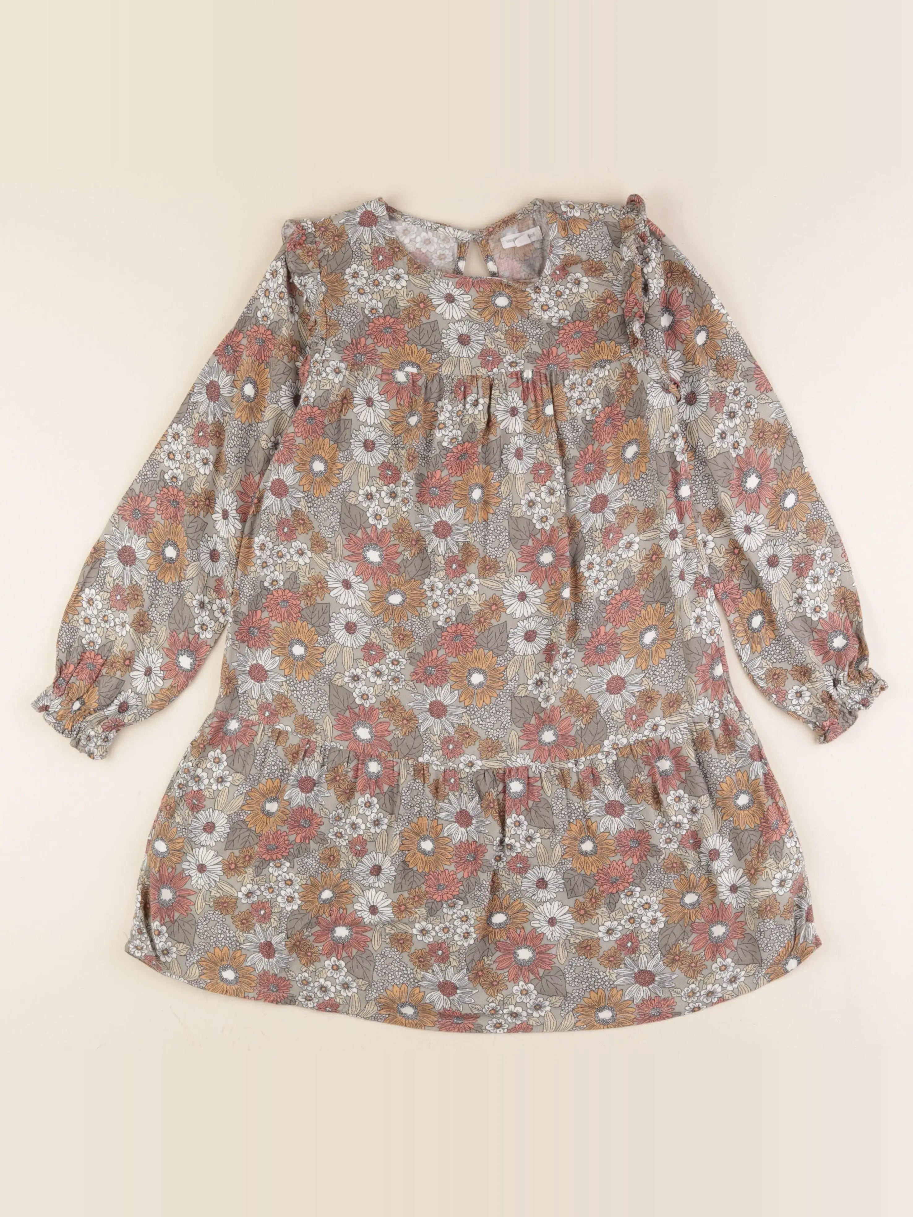Vertbaudet - robe multicolore - 8 ans