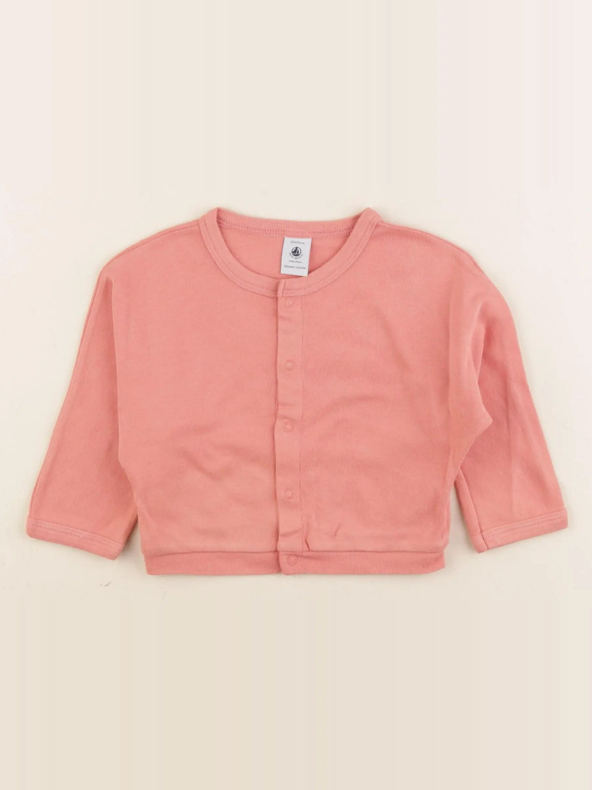 Petit Bateau - tee-shirt rose - 12 mois